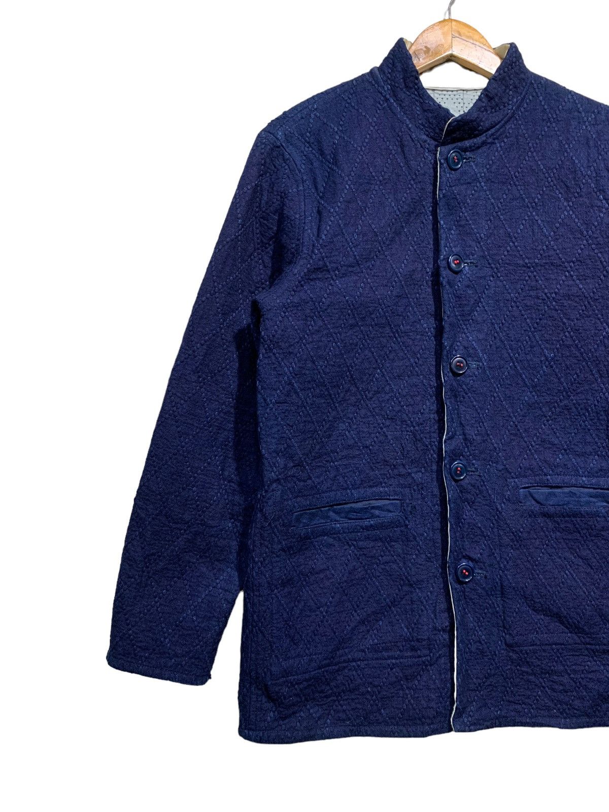 🔥BLUE BLUE JPN SASHIKO BORO REVERSIBLE JACKETS - 8