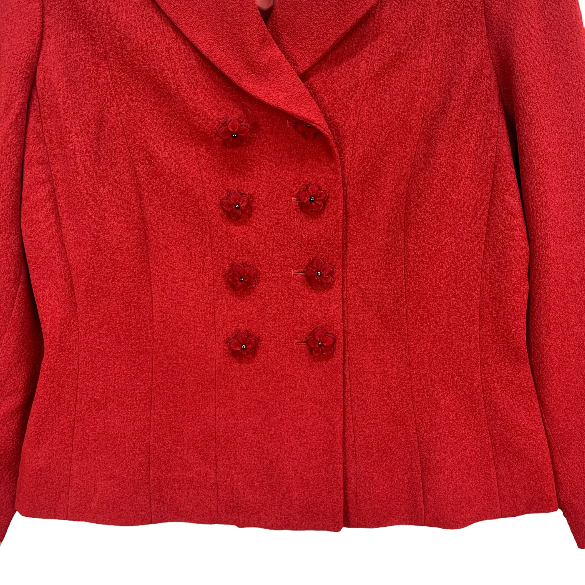 Moschino Cheap and Chic Red Double Breasted Coat #3952-137 - 3