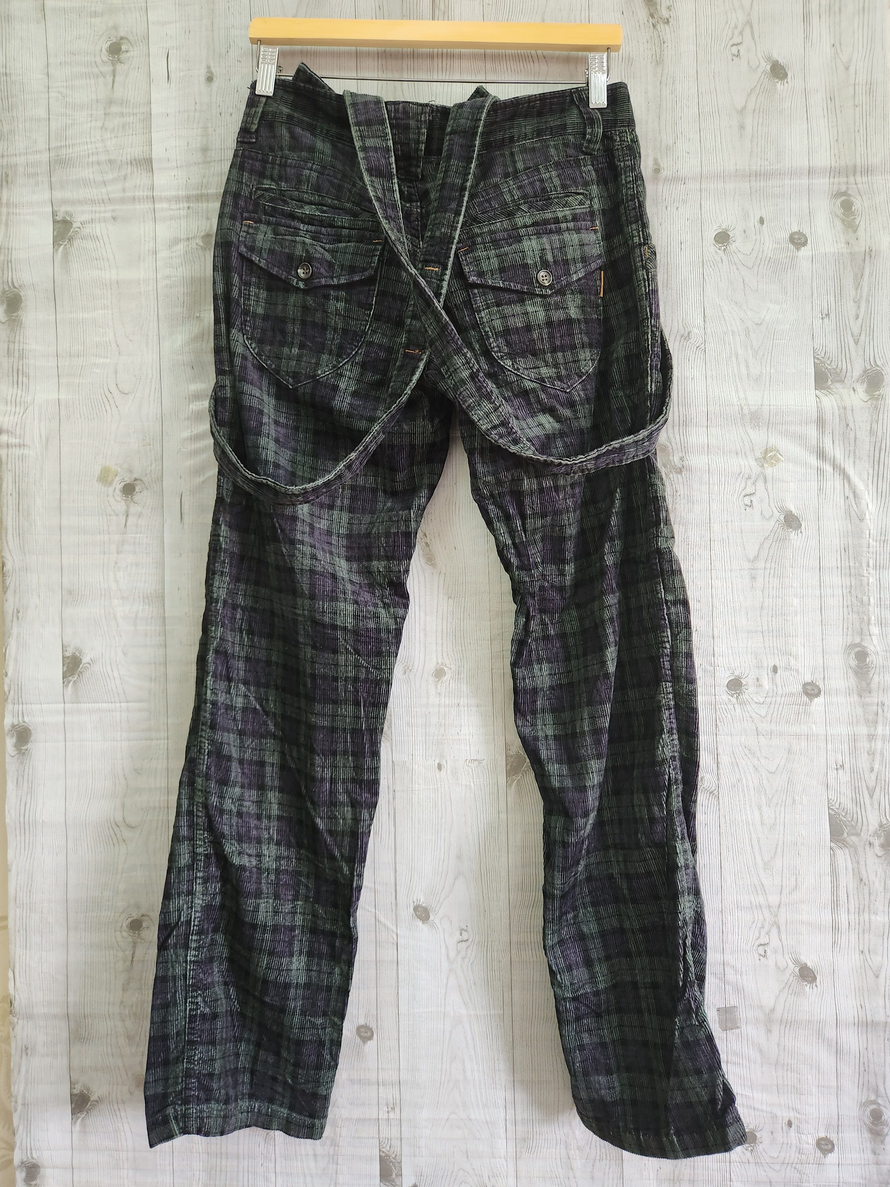 Vintage Workwear Cube Sugar Denim Checkered Jeans - 21