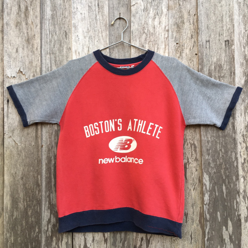 Vintage New Balance Boston’s Athlete Short Sleeve Sweatshirt - 1