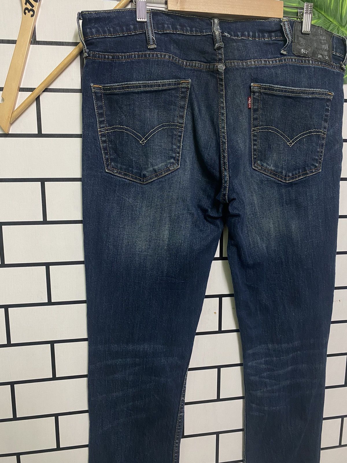 Vintage LEVIS 511 Dark Blue Jeans -L28 - 7