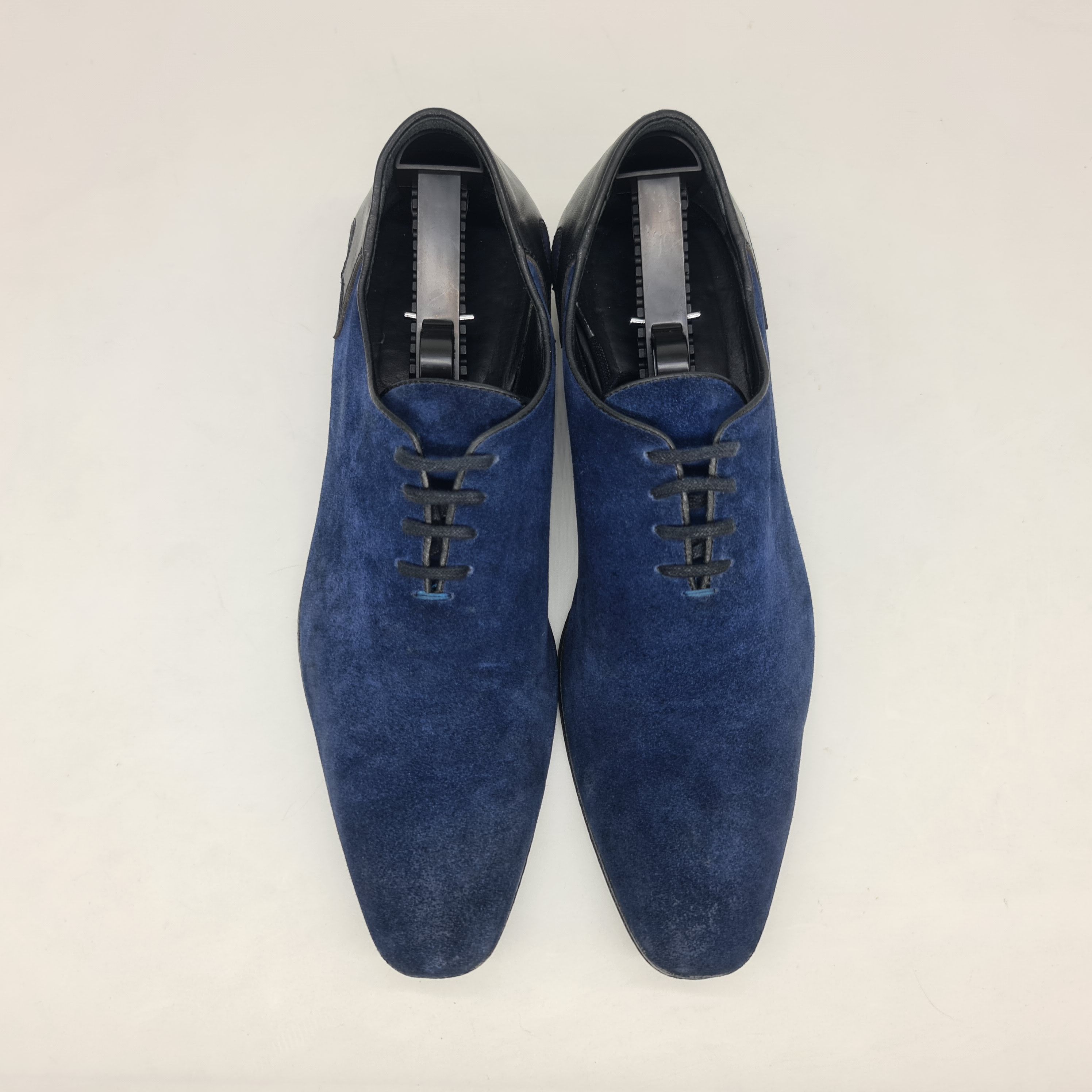 Haider Ackermann - SS16 Runway Blue Suede Oxford Shoes - 3