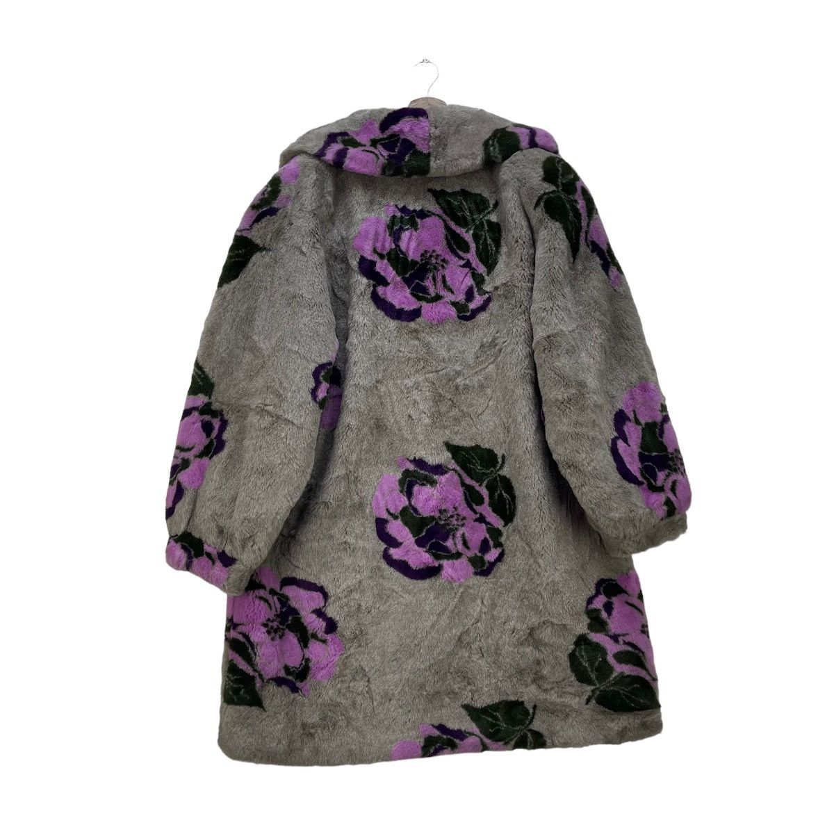 Italian Designers - Anna Cristina FullPrint Mohair Long Coat Jacket - 2