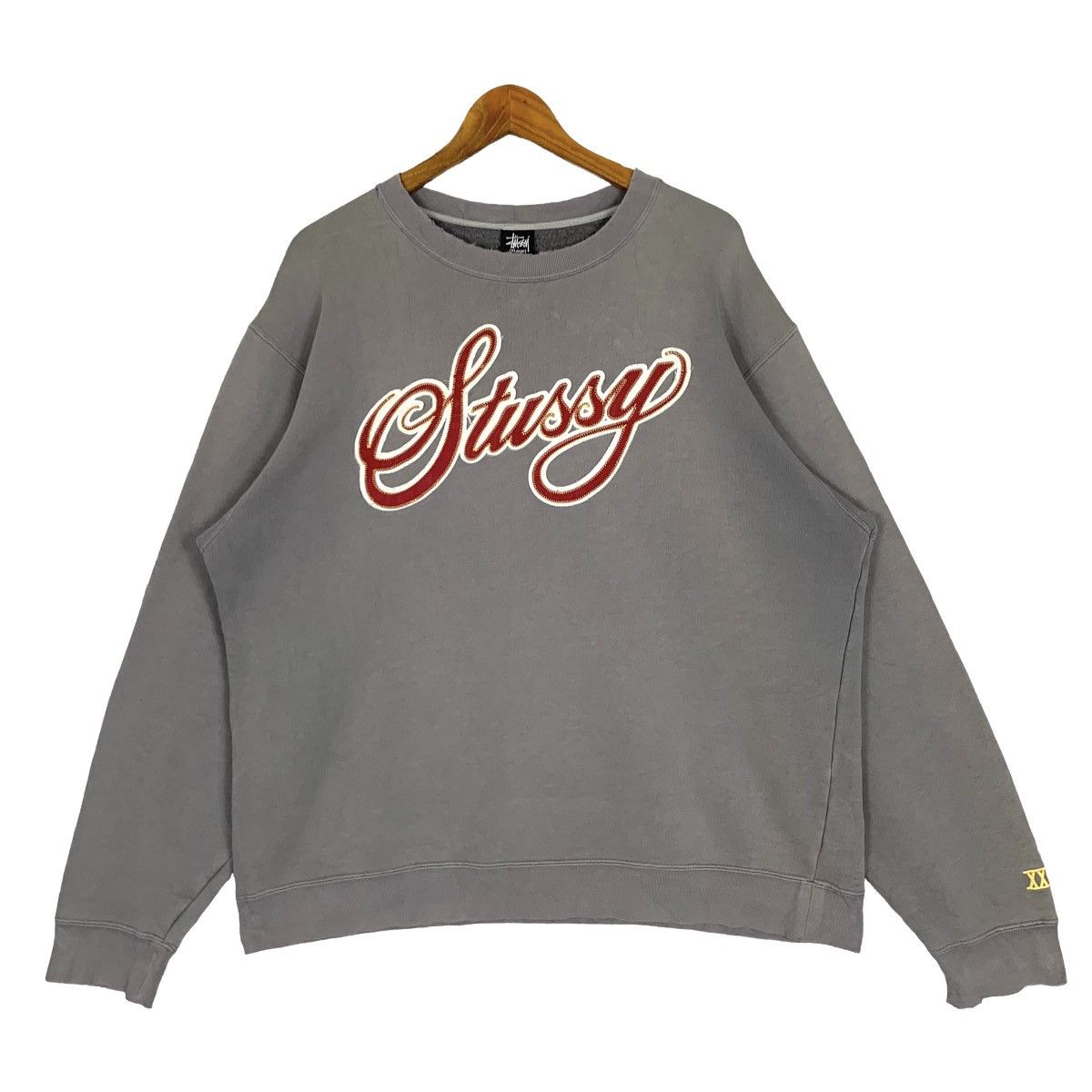 Vintage Stussy Big Logo Crewneck Sweatshirt SizeXL - 2