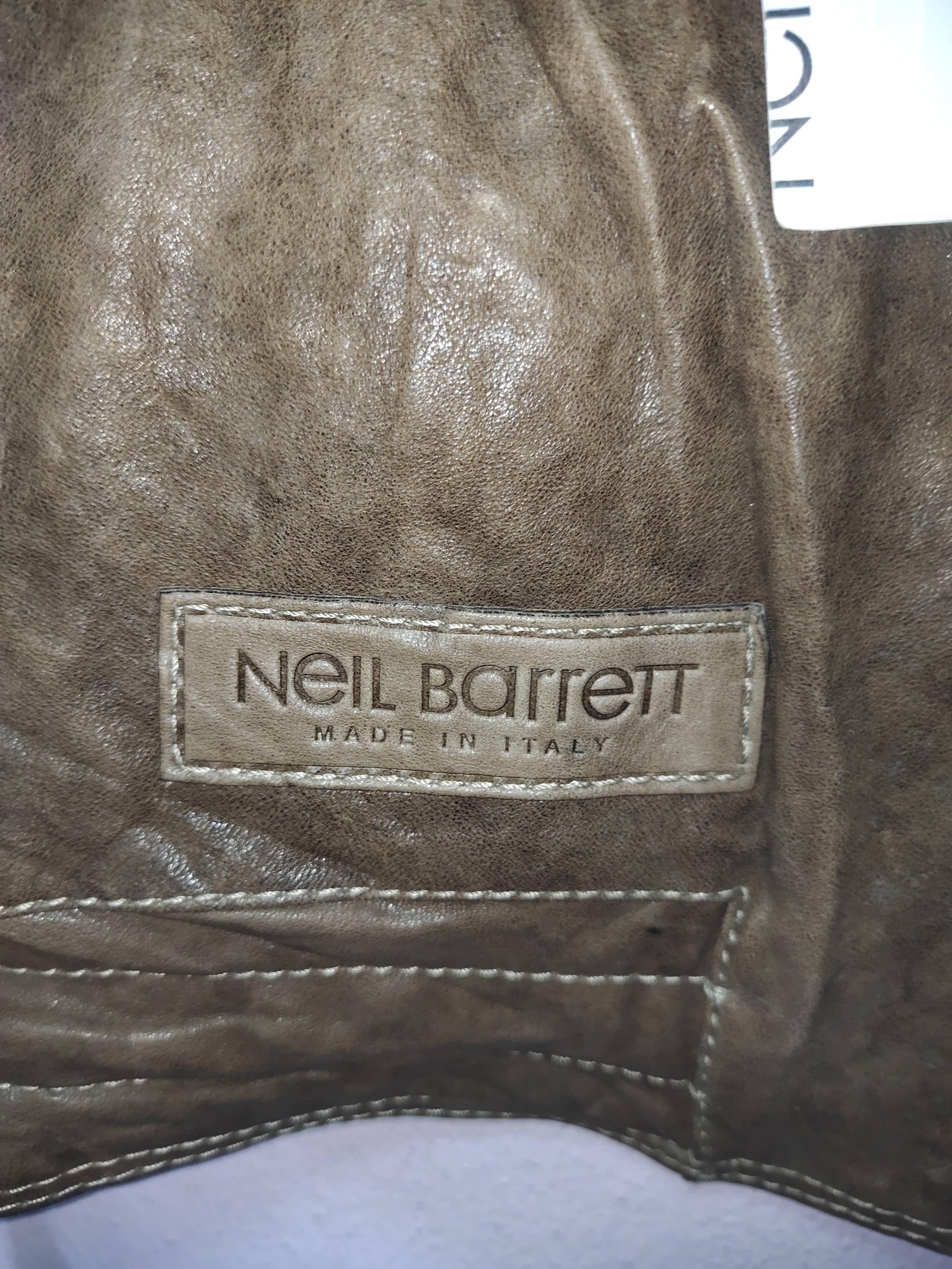 Neil Barrett Front Vest Genuine Leather - 3