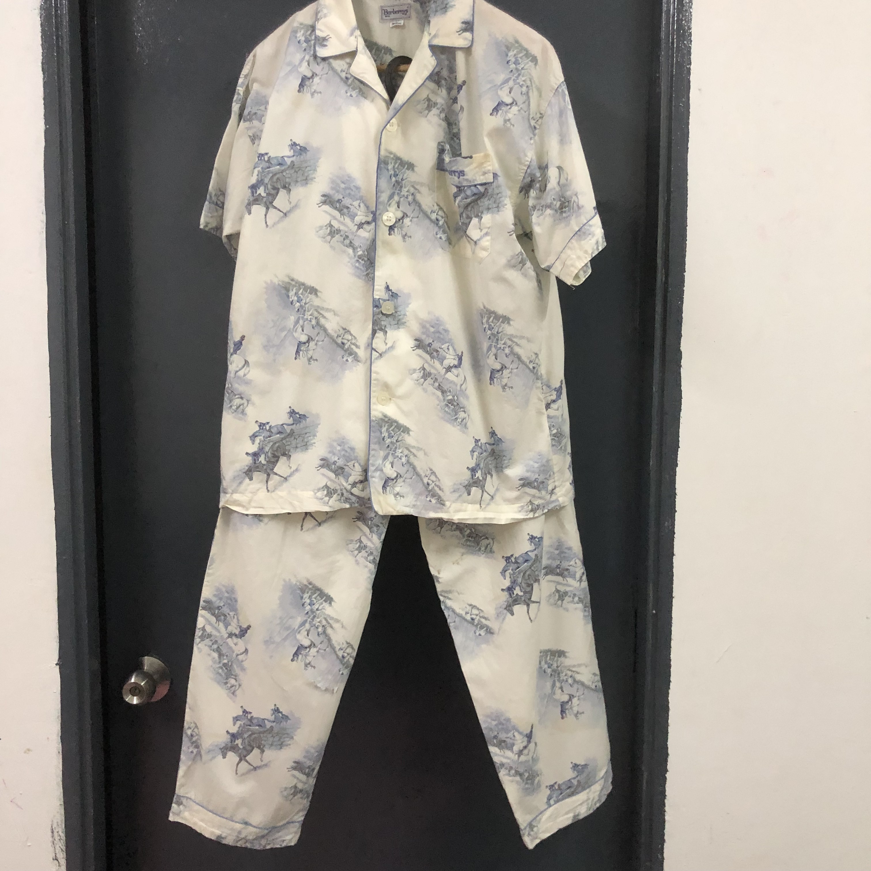Burberry Prorsum - rare authentic one set vintage burberrys sleepwear - 9