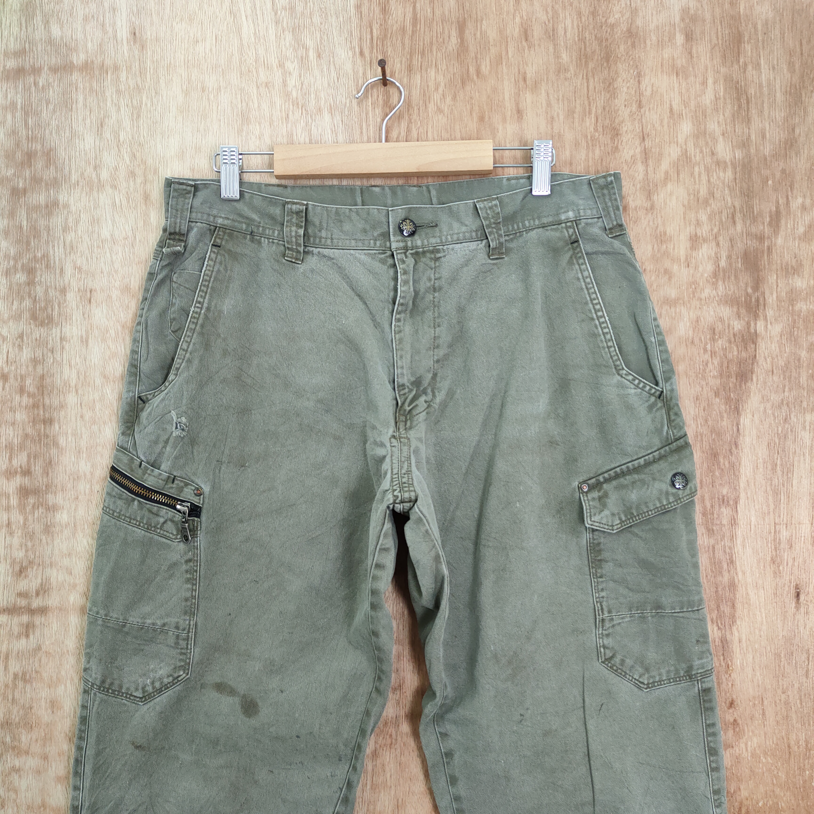 Vintage - FIRE FOX FADED WORKWEAR CARGO PANTS - 2