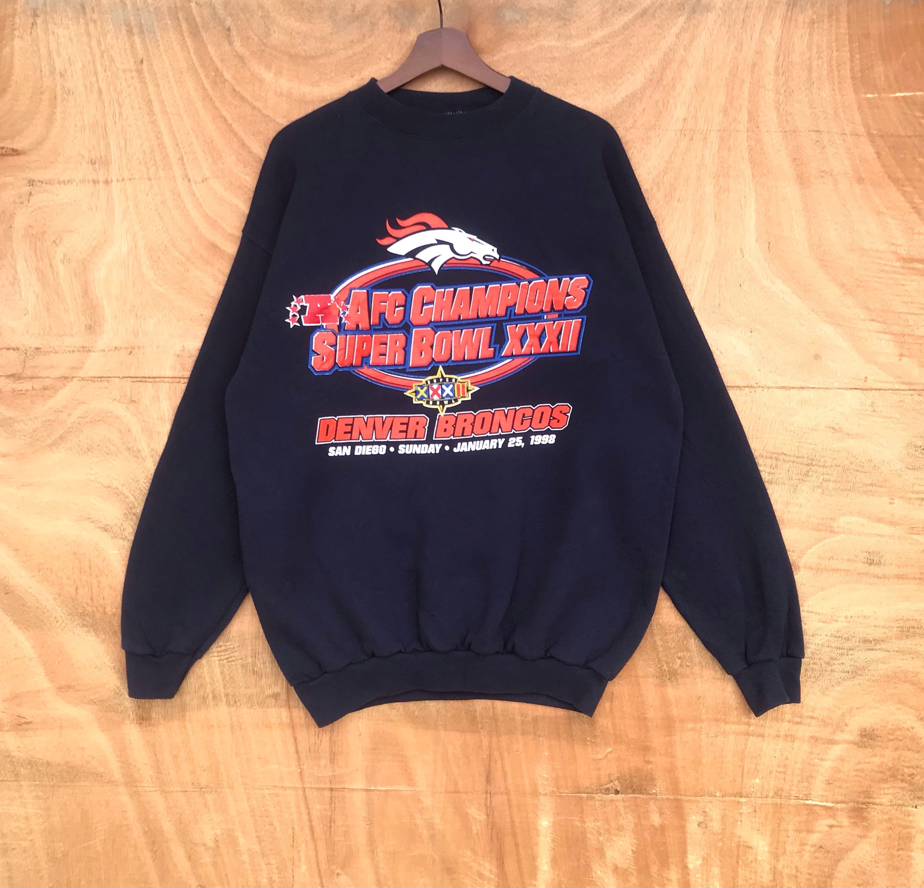 Vintage - Vintage 1993 crewneck horses AFC champions super bowl - 1