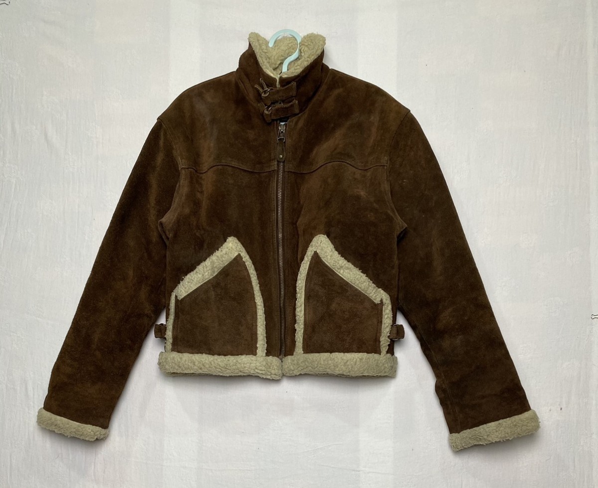 Leather - Made in The World Sherpa Lined B-3 Style Jacket - 1