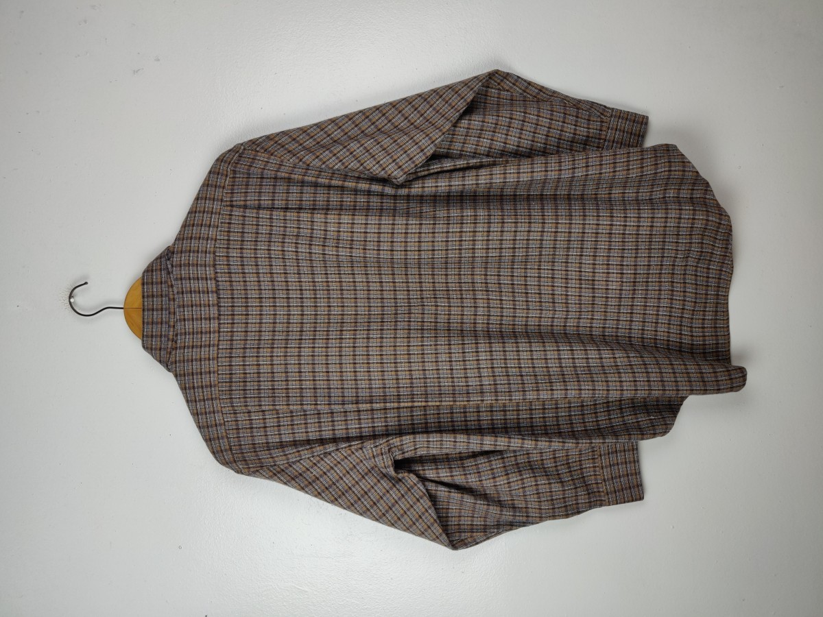 Designer - Ralph Evans Small Checked Button Up Shirt Oxford - 8