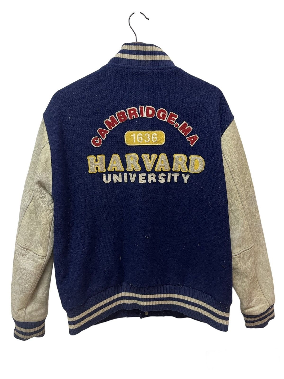 🔥 VINTAGE HARVARD UNIVERSITY COLLEGE VARSITY LEATHER - 1