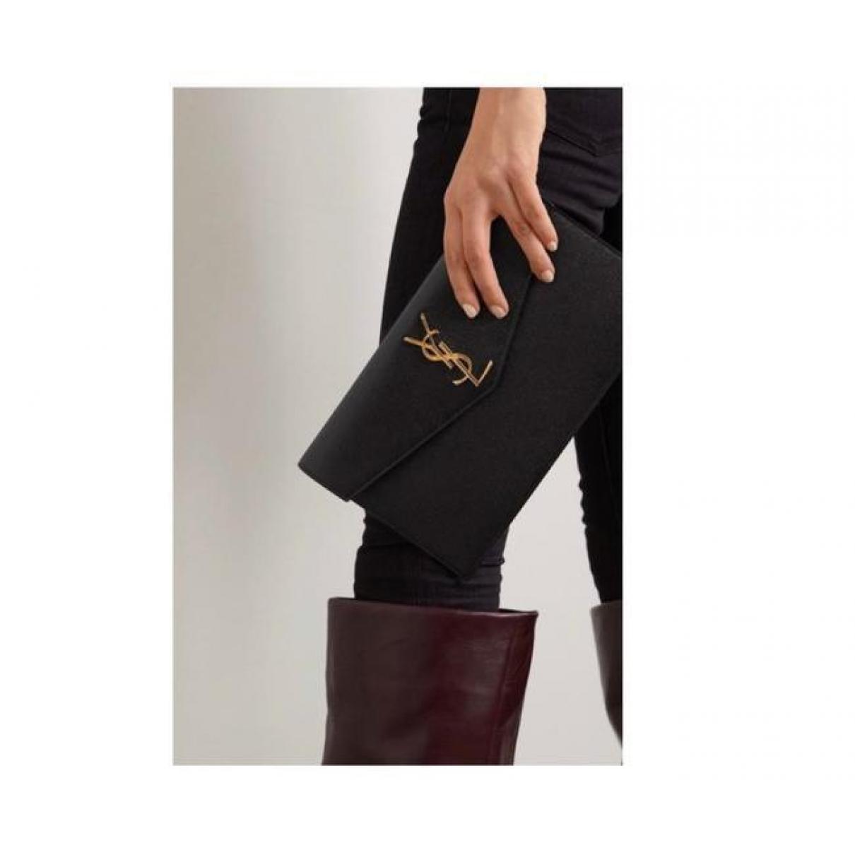 Uptown leather clutch bag - 2