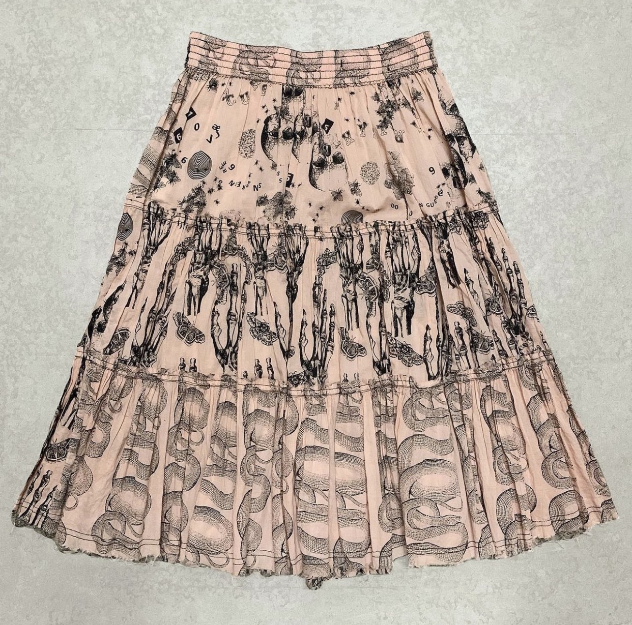 Hysteric Glamour - 1990s Hysteric Glamour Snake & Skull Pattern Skirt - 1