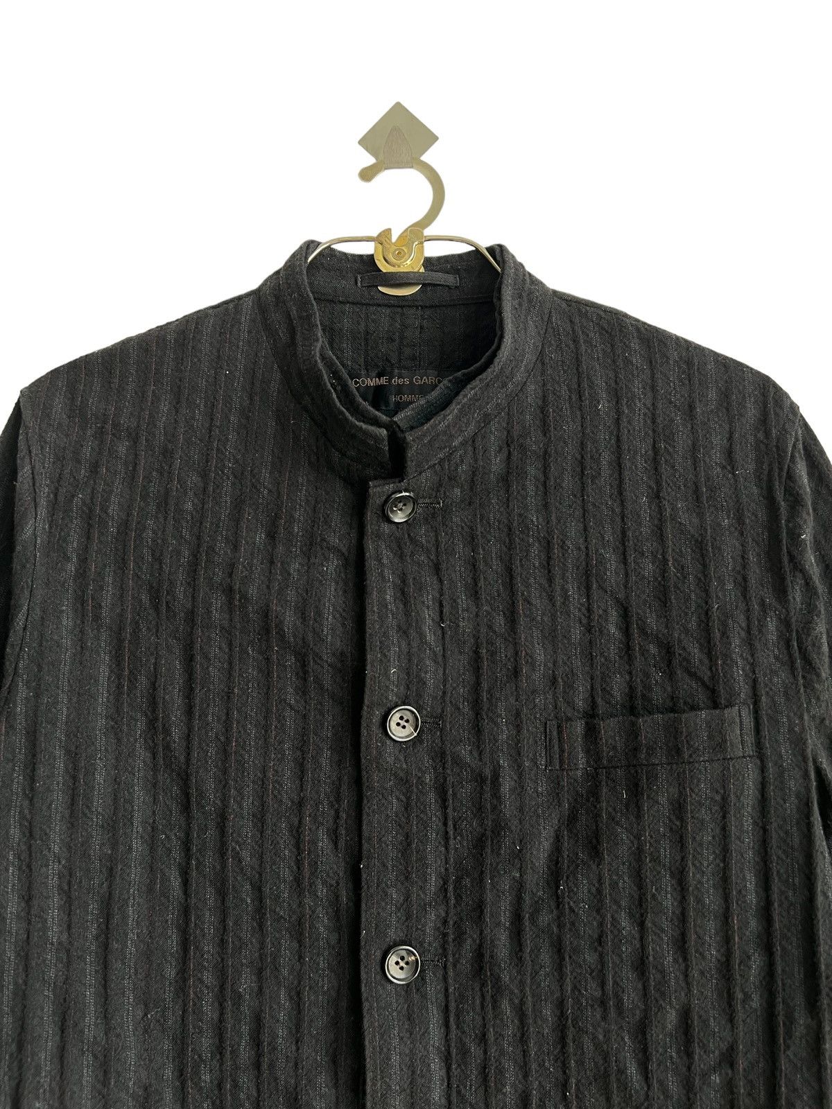 AW1998 Comme des Garçons Homme Wool Pinstriped Wool Jacket - 4