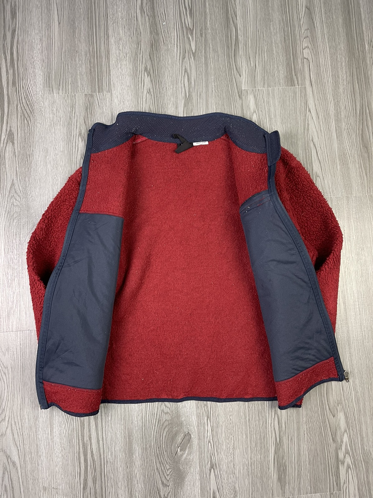 Red maroon The North Face fleece jacket - 6