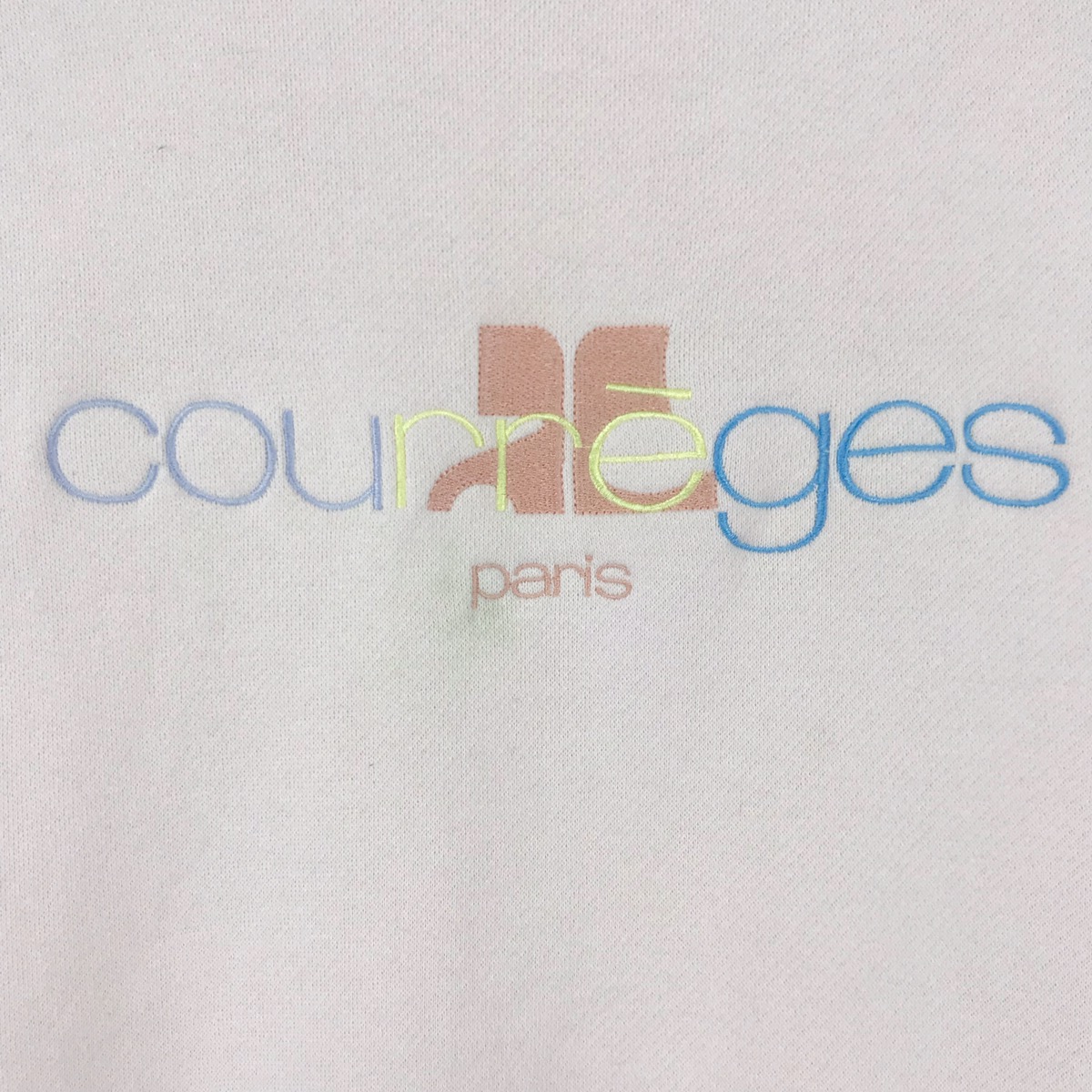 Courreges Embroidered Multicolor Logo Sweatshirts - 6