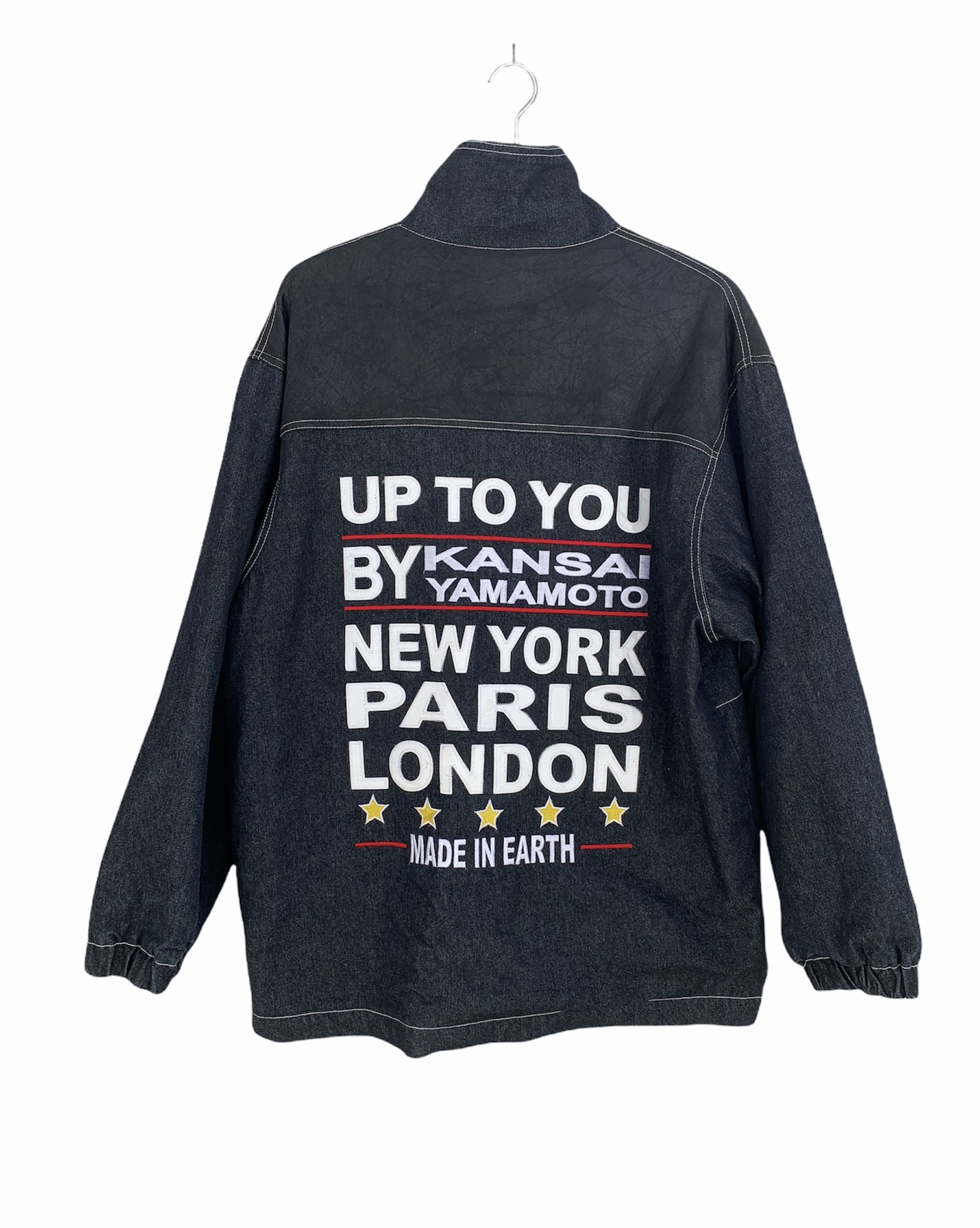 Kansai Yamamoto - Vintage Kaisai Yamamoto Up To You Spellout Embroided Zipper Jacket - 2