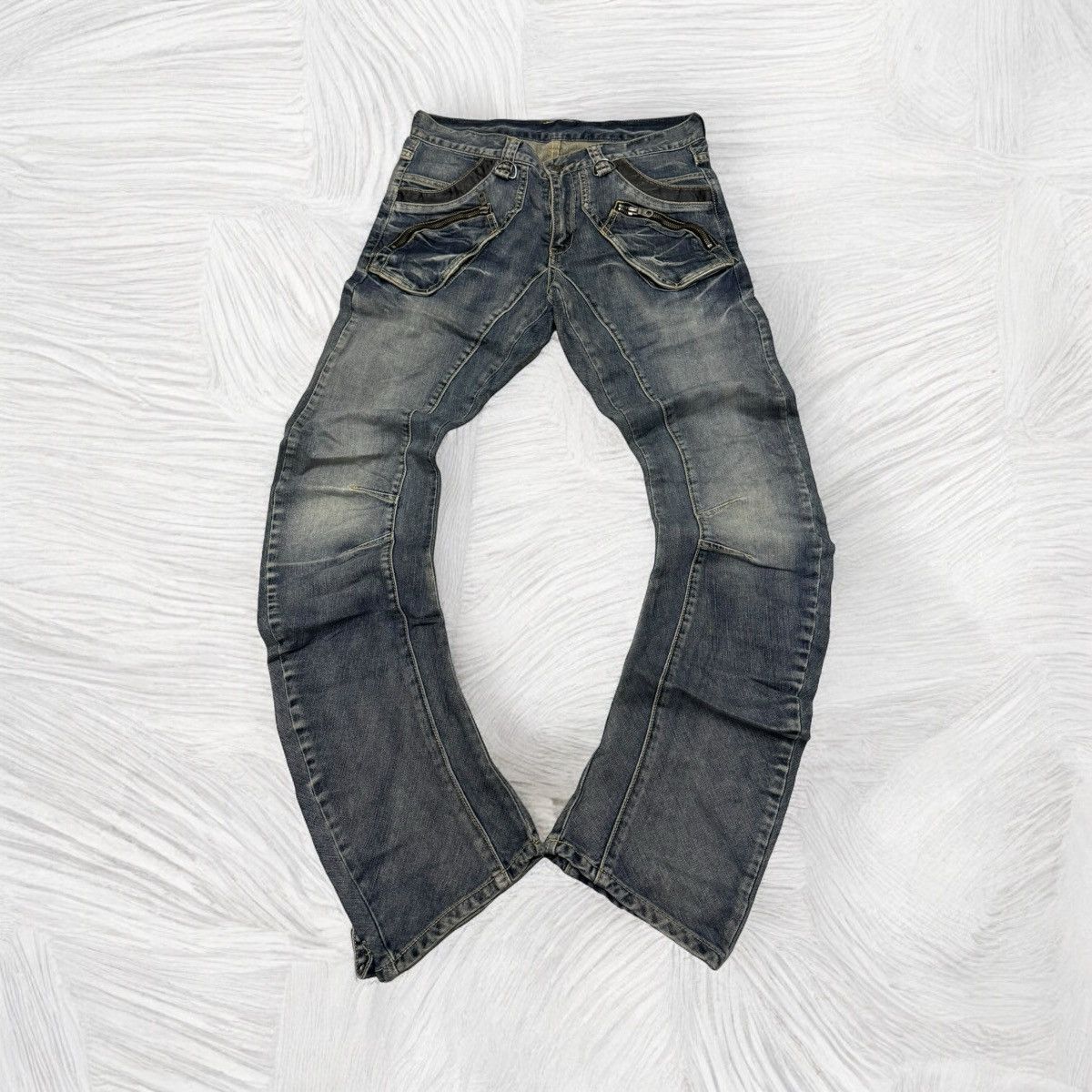 If Six Was Nine - PPFM JCURVE LEG 3D POCKET ZIPPER DENIM JEANS - 1