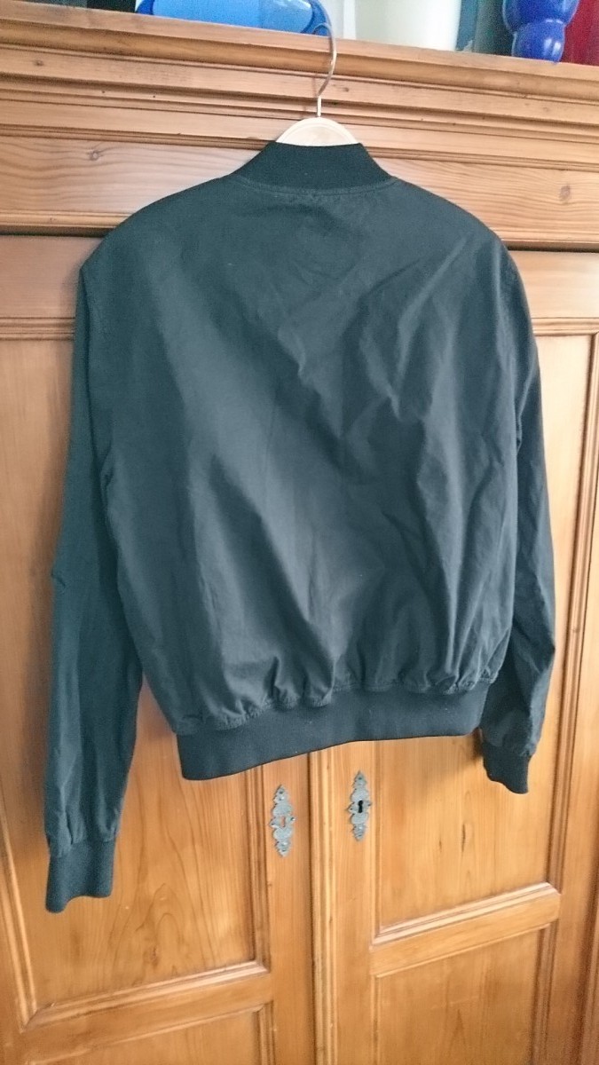 Black Bomber Jacket Size M - 6