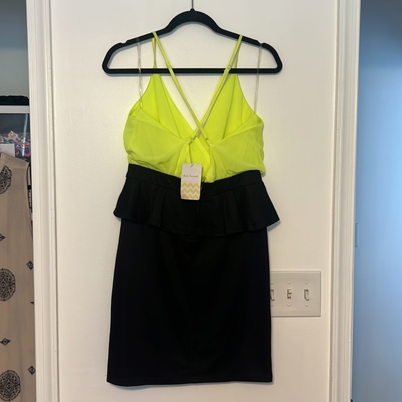 BLVD Neon Peplum Tank Dress - 4