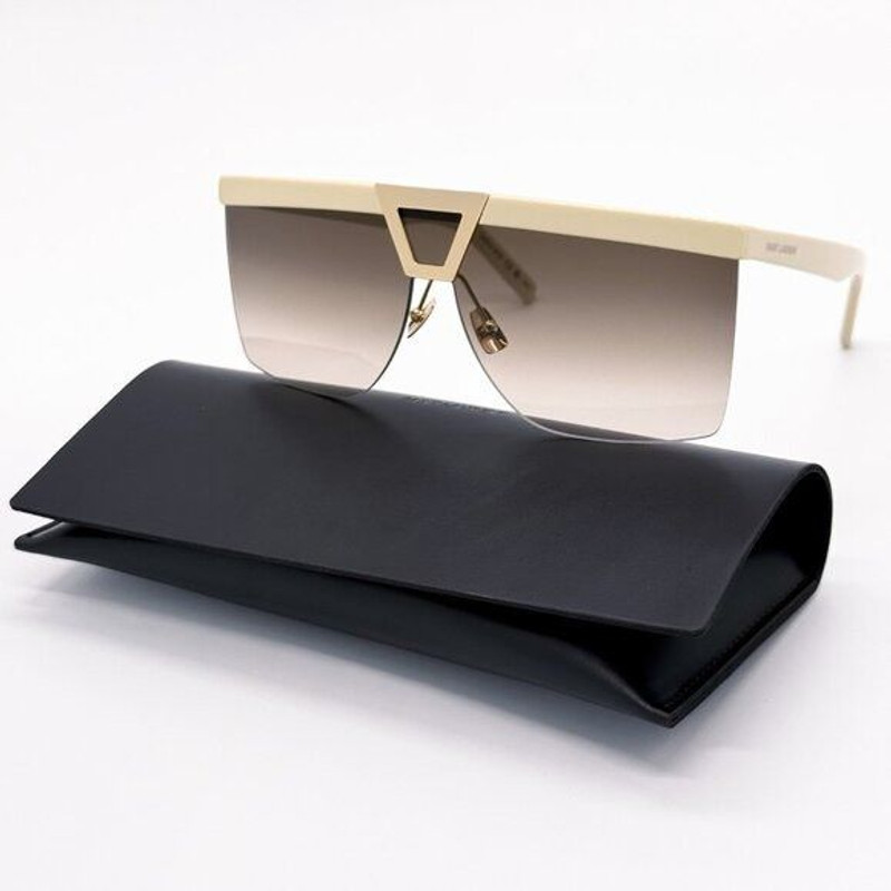 NEW SAINT LAURENT SL 537 PALACE 002 SHIELD UNISEX SUNGLASSES - 1