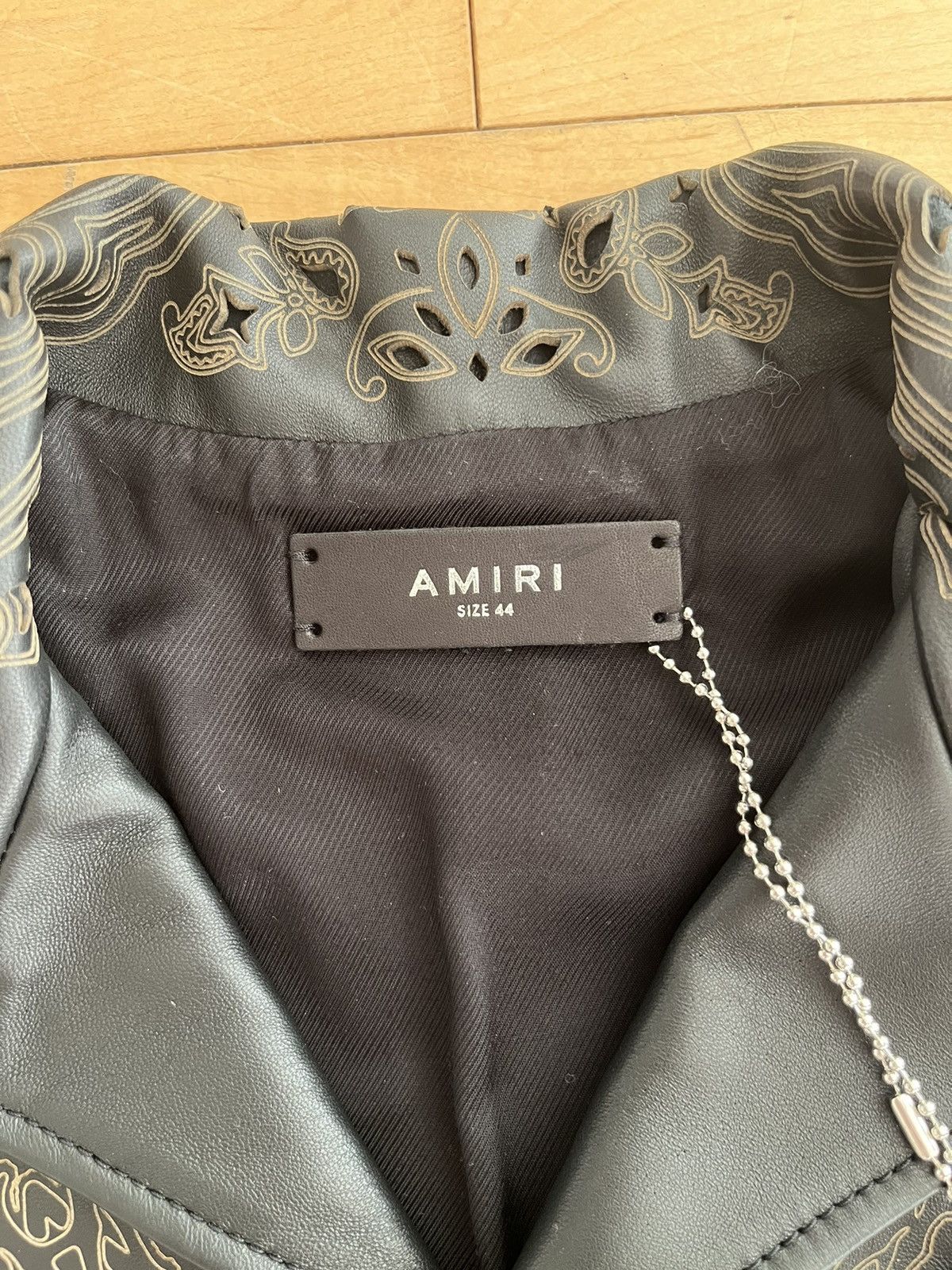 NWT - Amiri Leather Bandana Shirt - 5