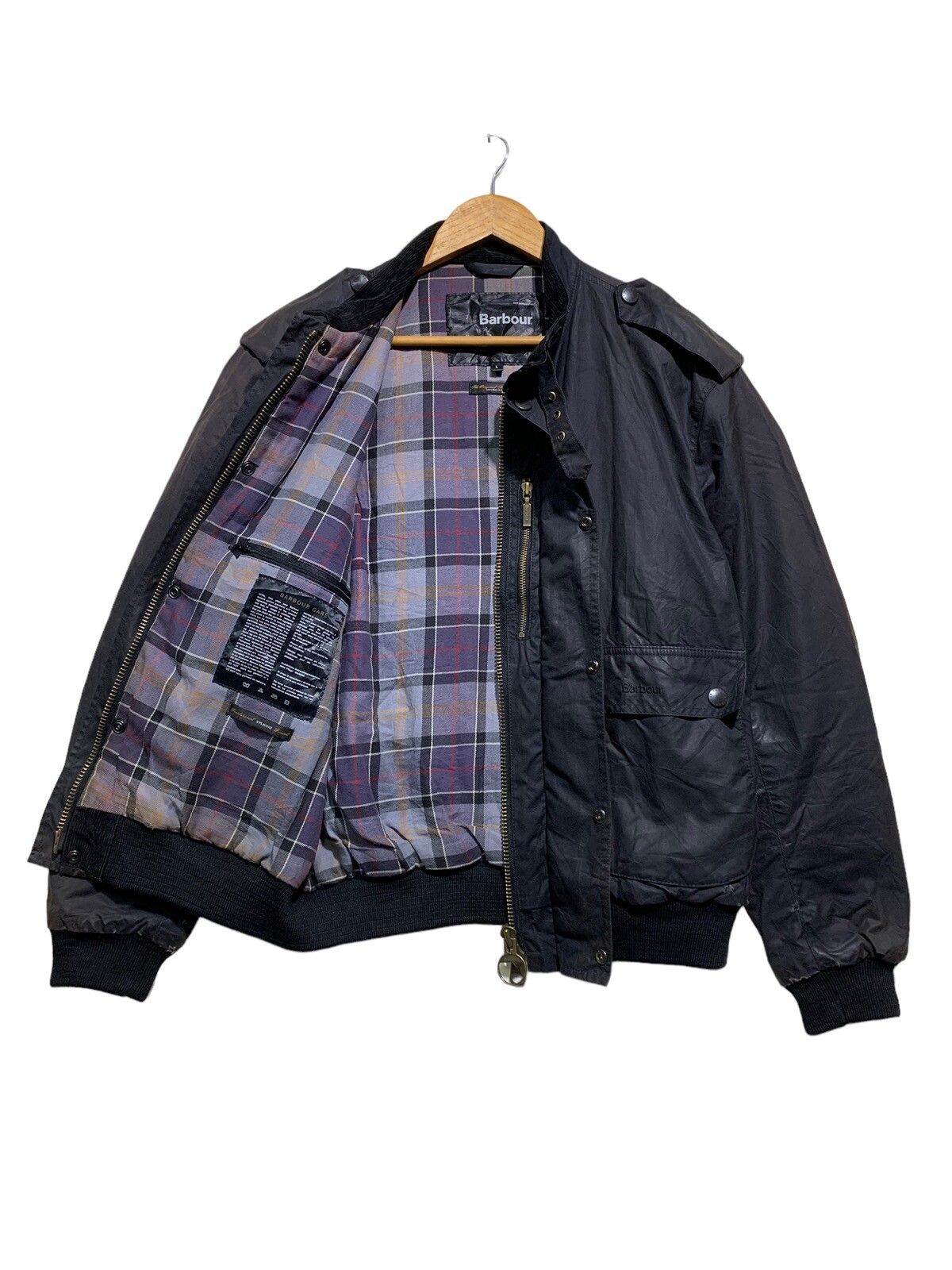 🔥BARBOUR INTERNATIONAL WAXED BOMBER JACKETS - 8