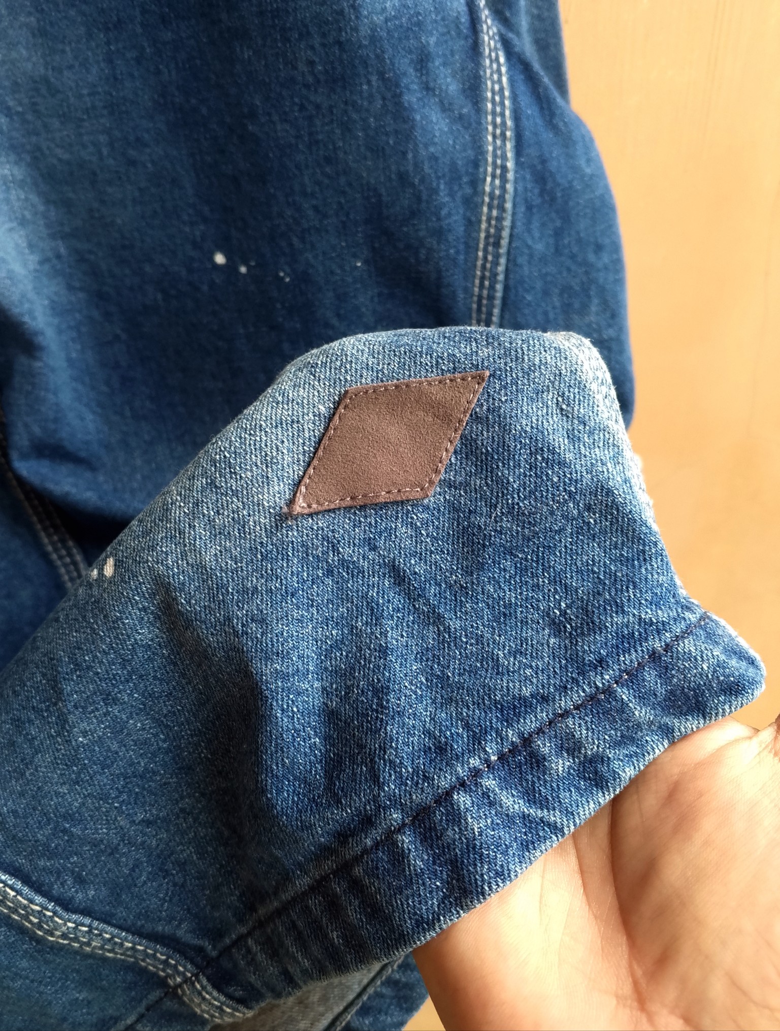 Madness Utility Workwear paint splatter denim jacket - 9
