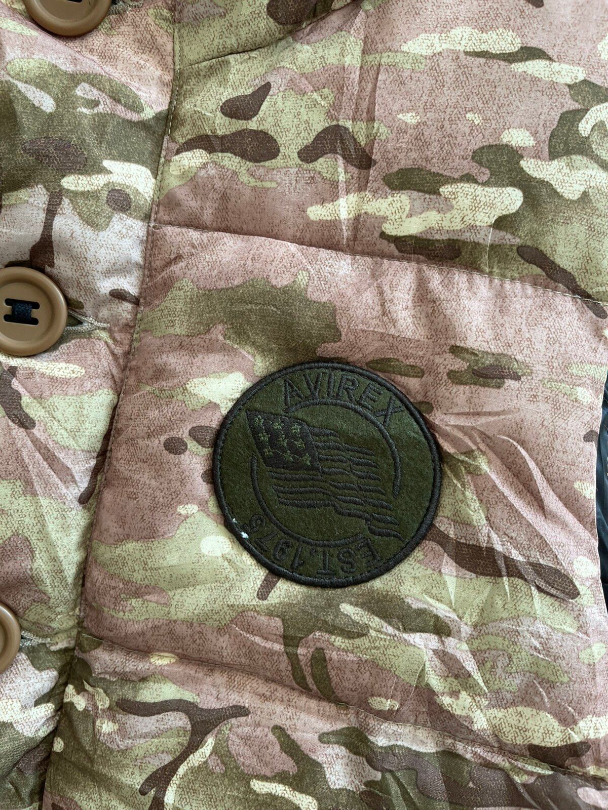 Military - Vintage Avirex camouflage Vest down jacket - 10