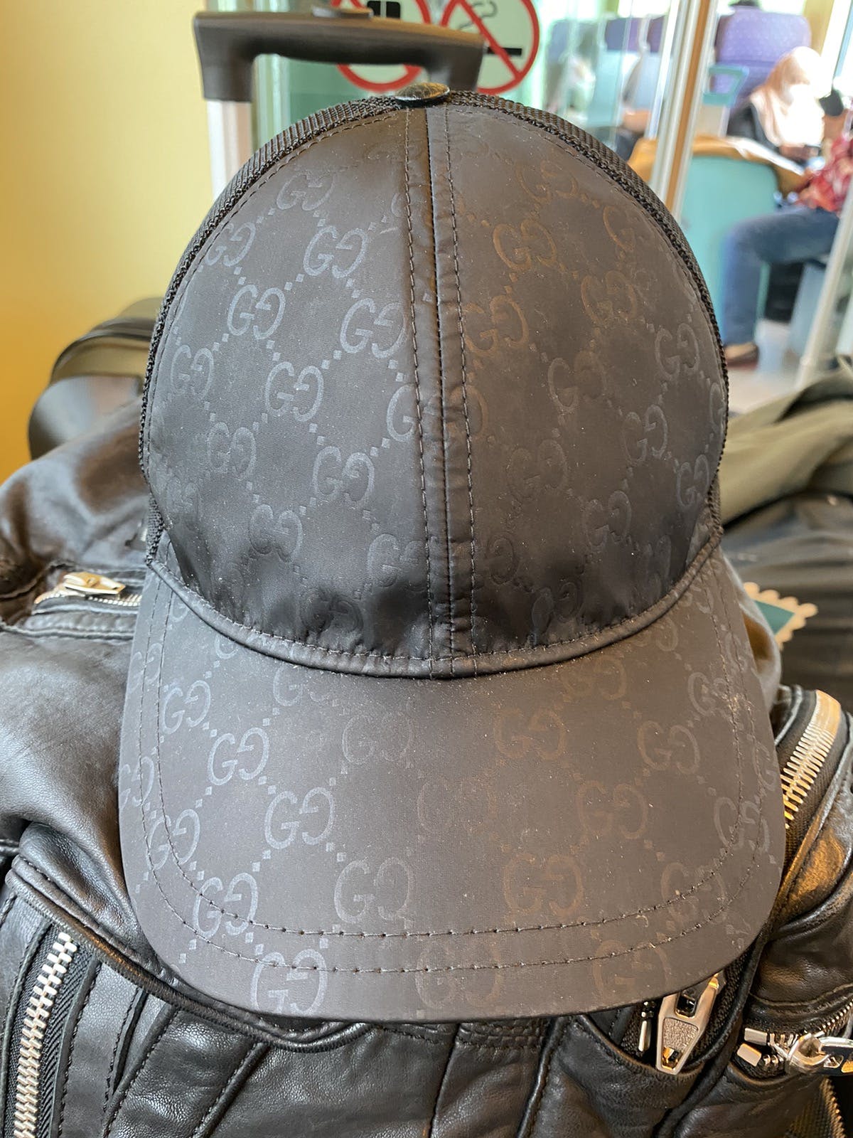 Authentic Gucci GG Monogram Supreme Snapback Hat - 14