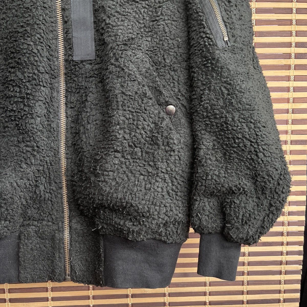 Vintage - Beams International Gallery Fleece Sweater Wool Bomber Style - 9
