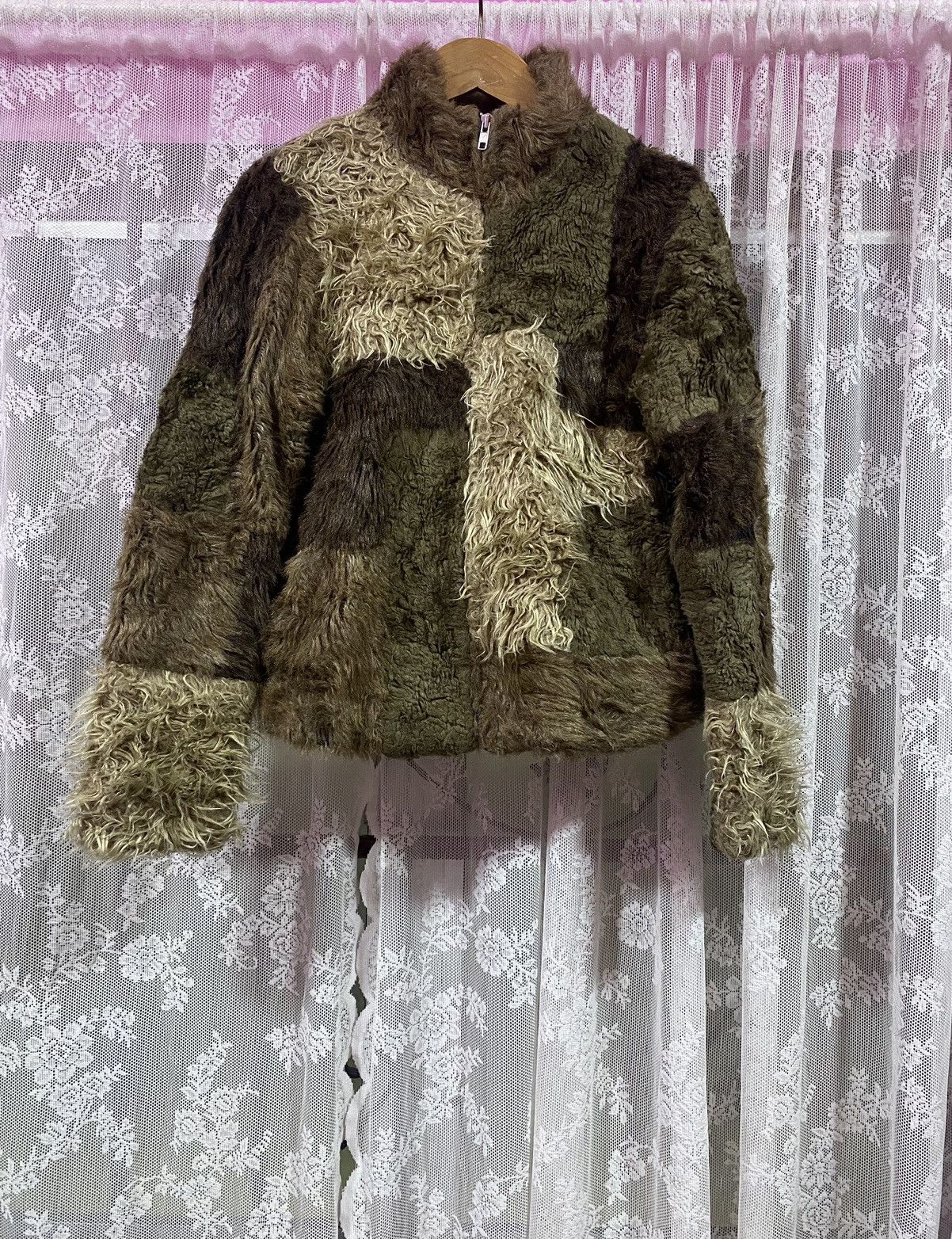 Rare Issey Miyake Patchwork Faux Fur Cropped - 1