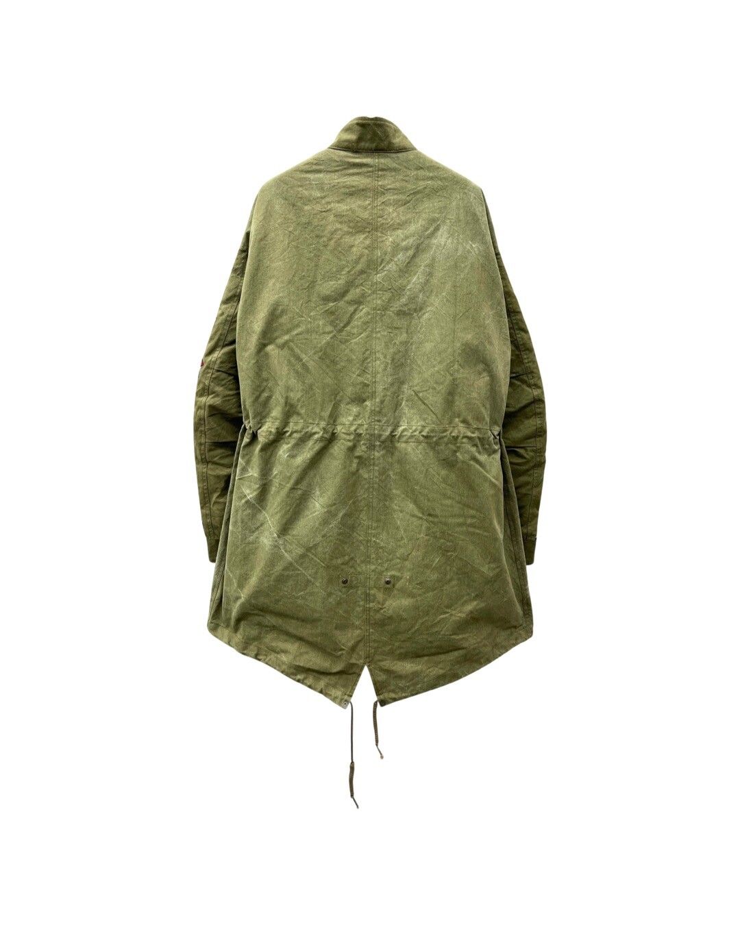 Patchwork fishtail parka jacket - 2