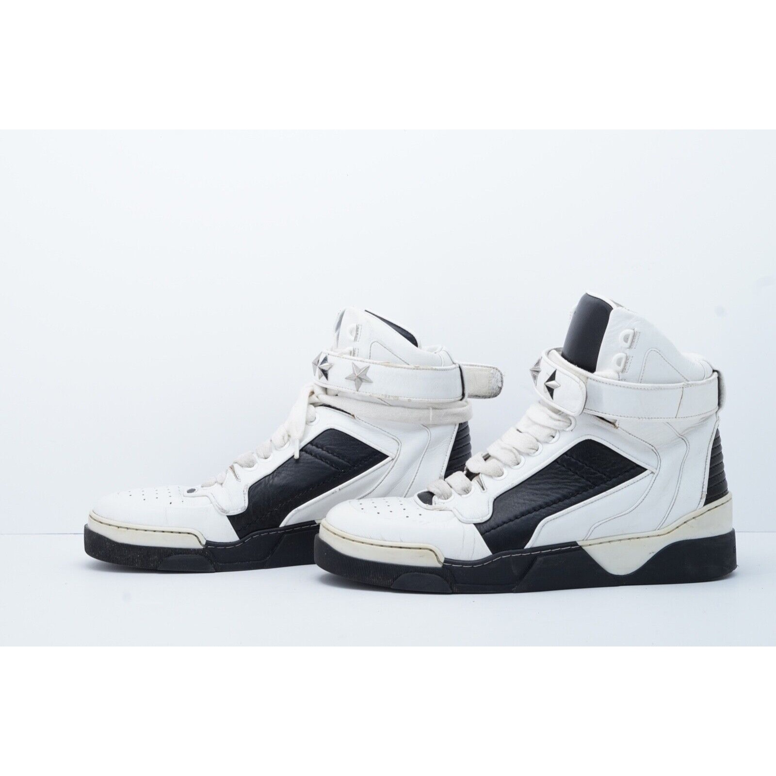 Givenchy Tyson Star Sneakers Shoes White Leather High Top 44 - 8