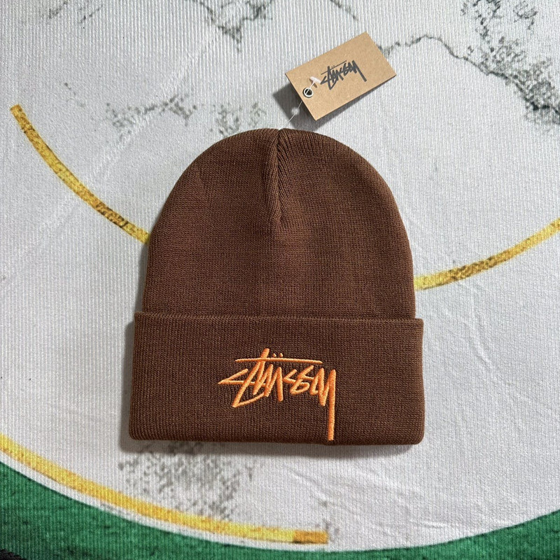 STUSSY BIG LOGO CUFF BEANIE - 1