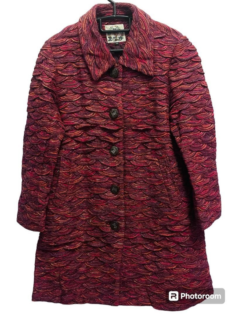 Valentino Fish Scales Multicolor Coat - 1