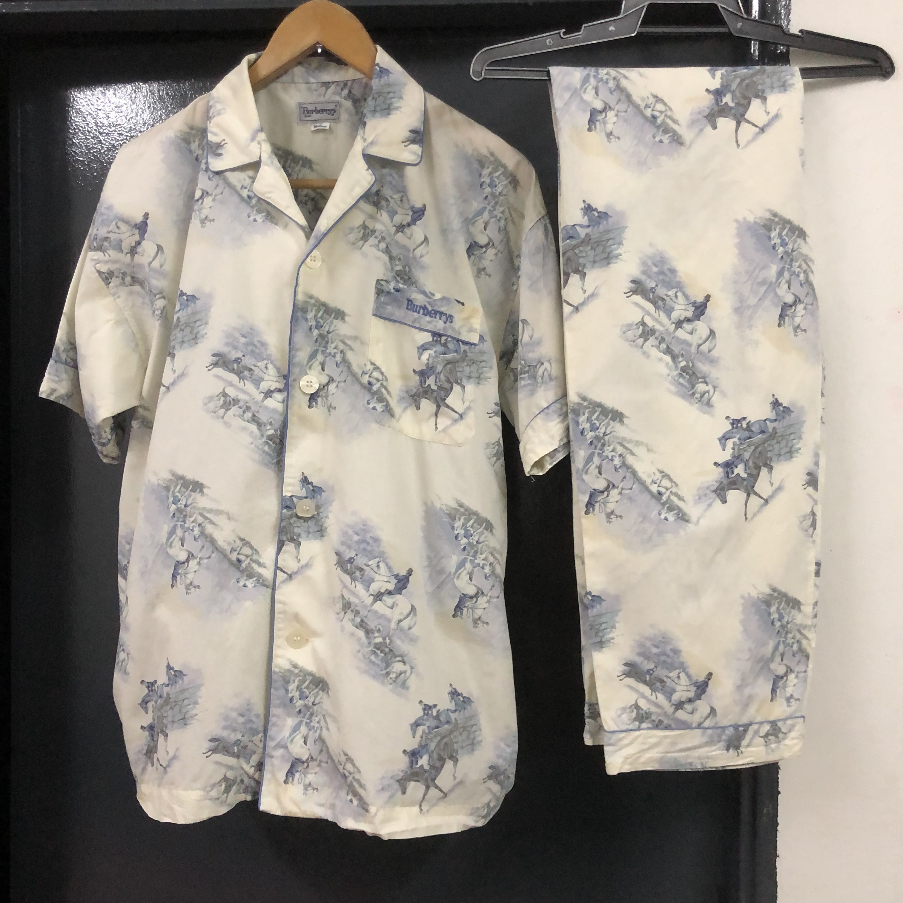Burberry Prorsum - rare authentic one set vintage burberrys sleepwear - 5