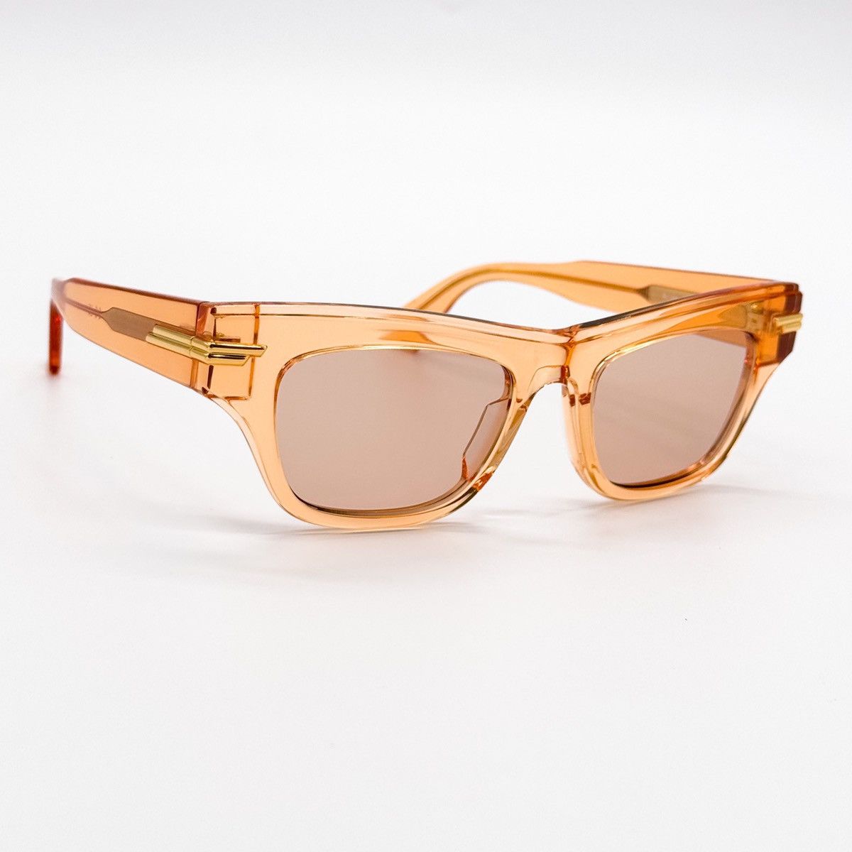 NEW BOTTEGA VENETA BV1122S 007 ORANGE WOMEN SUNGLASSES - 5