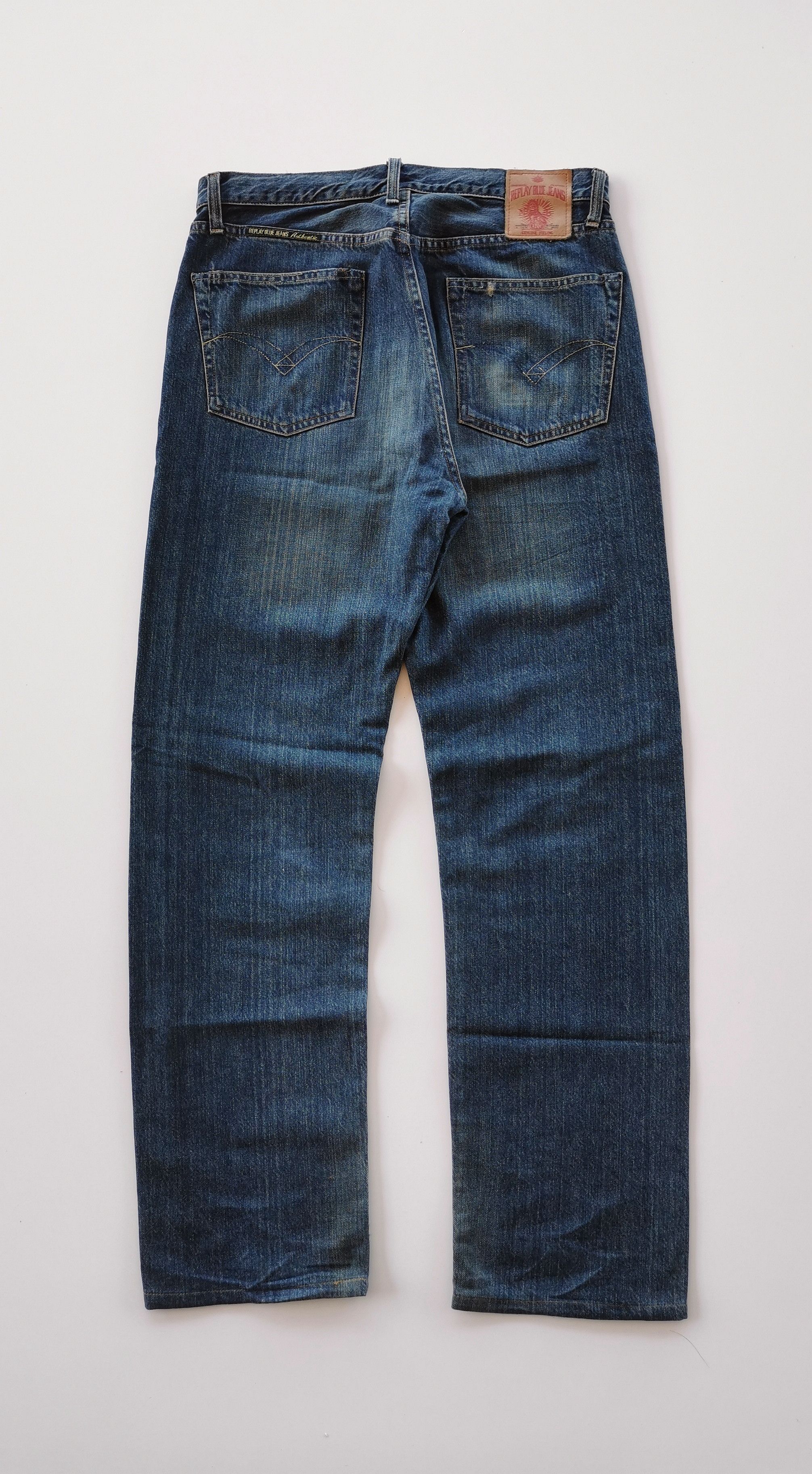 Replay Regular Fit Blue Denim Jeans - 5