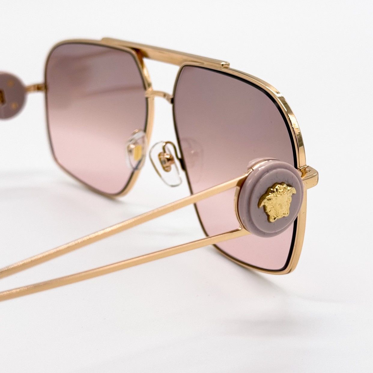 NEW VERSACE MOD 2269 1002/7E GOLD VE2269 10027E SUNGLASSES - 8