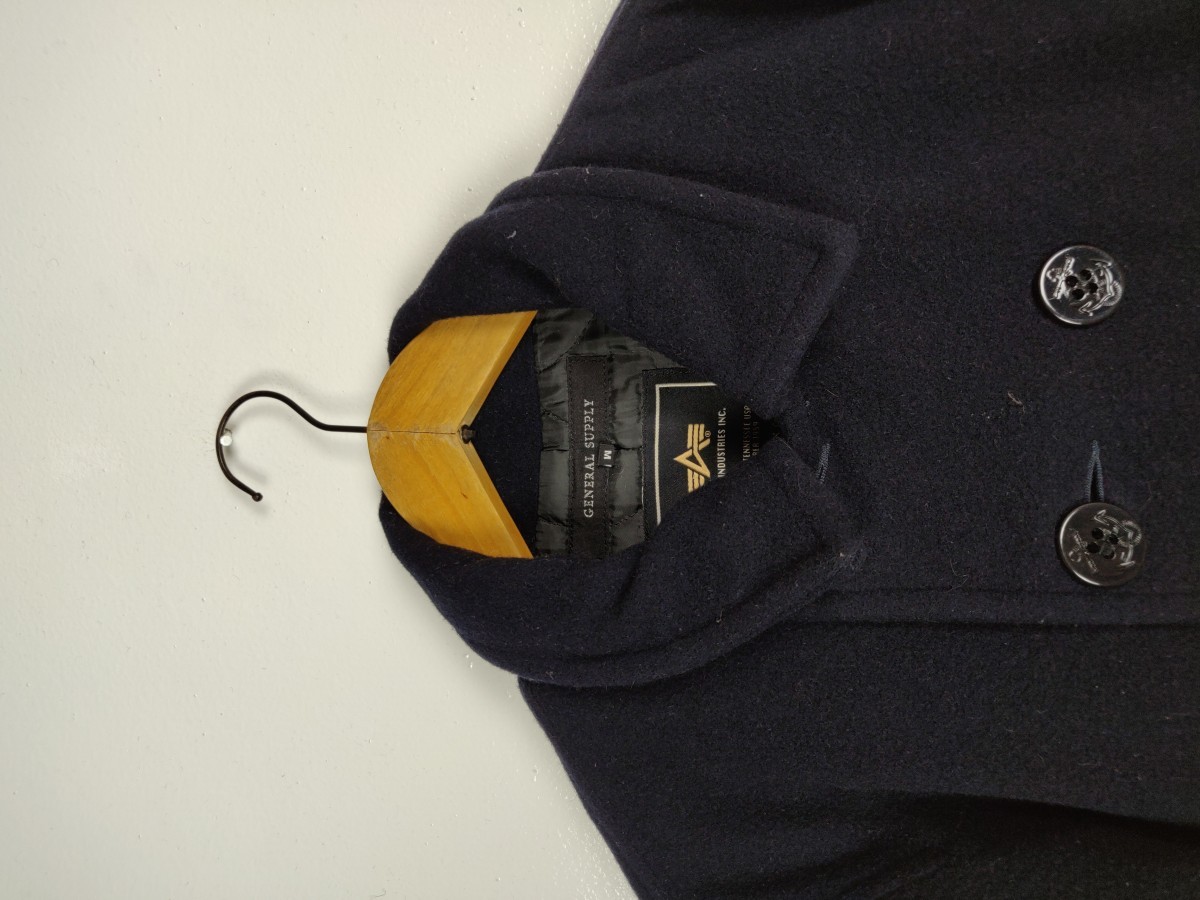 Alpha Industries - General Supply Double Breast Peacoat Heavy Outerwear Jacket - 3