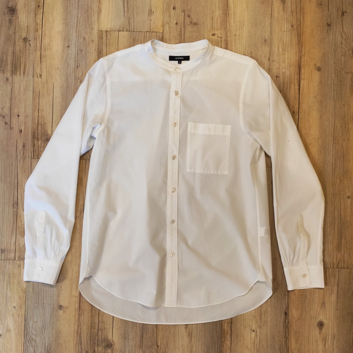 Attachment - NEW! SS17 no collar shirt.Like Rick Owens or Yohji Yamamoto - 3