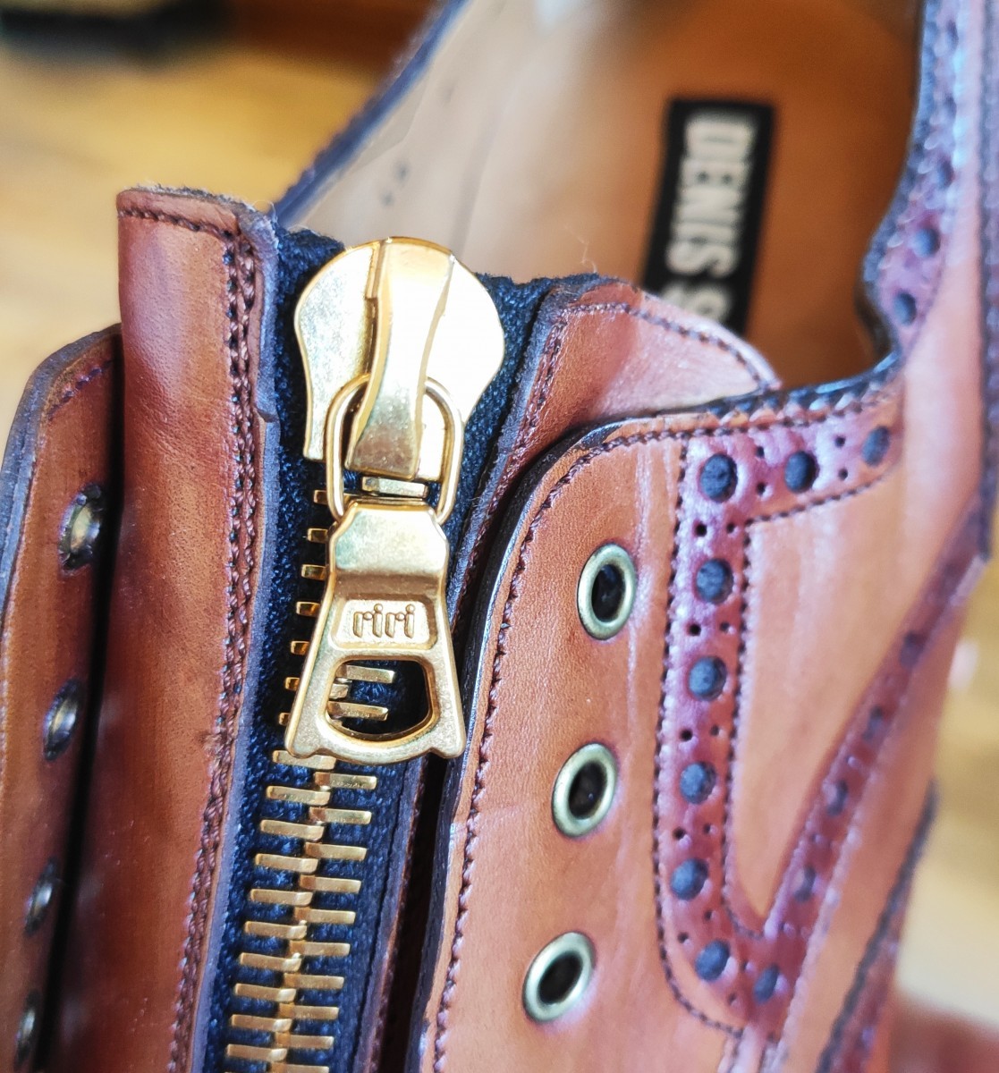 Denis Simachev - NEW! 2007-08 zip brogues.Like Gucci or Dior - 10