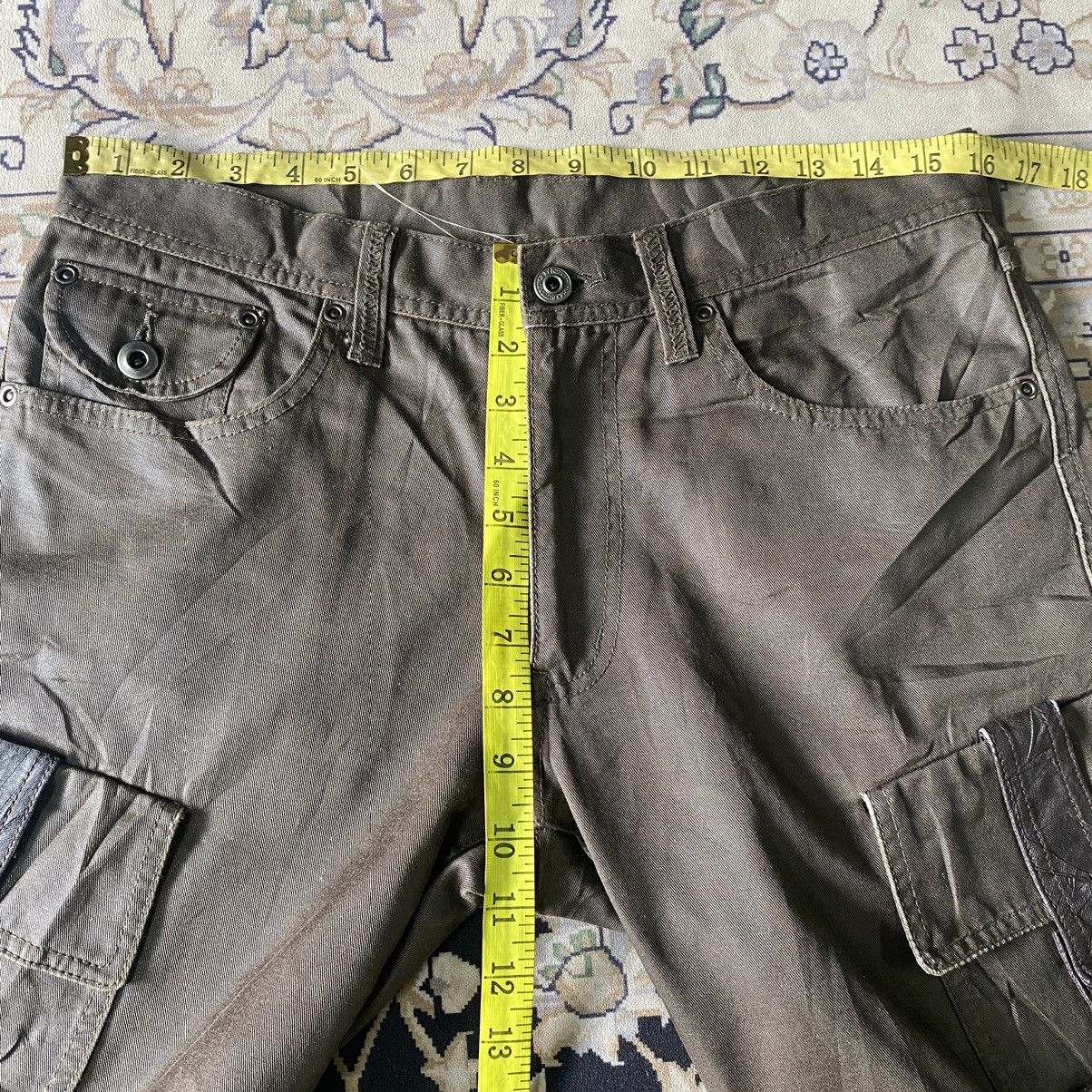 Le Grande Bleu (L.G.B.) - DIFFERENCE RUPERT Coated Wax Cargo Bondage Flare Pants - 18