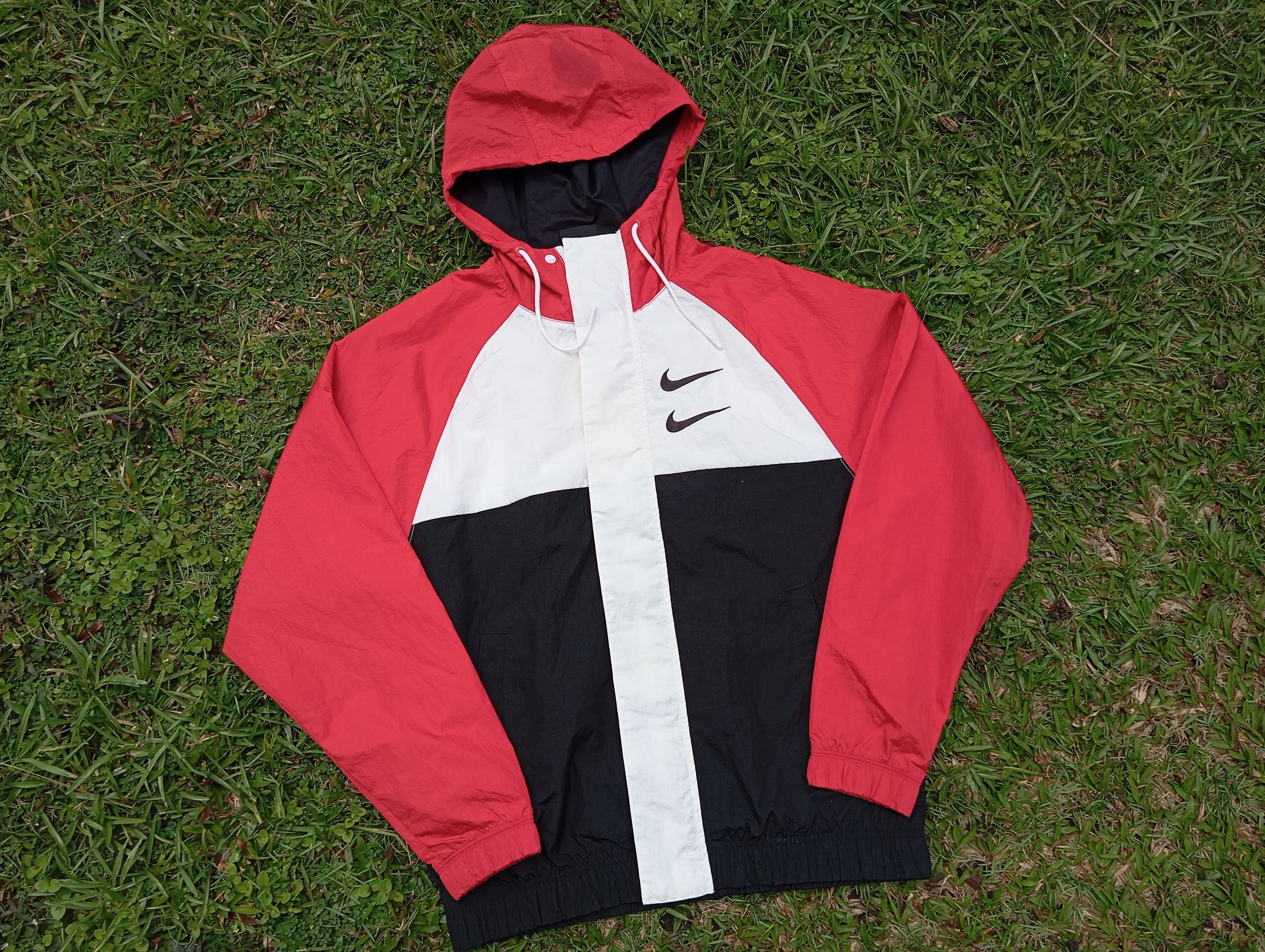 Nike Double Swoosh Woven Jacket hoodie Windbreaker - 3