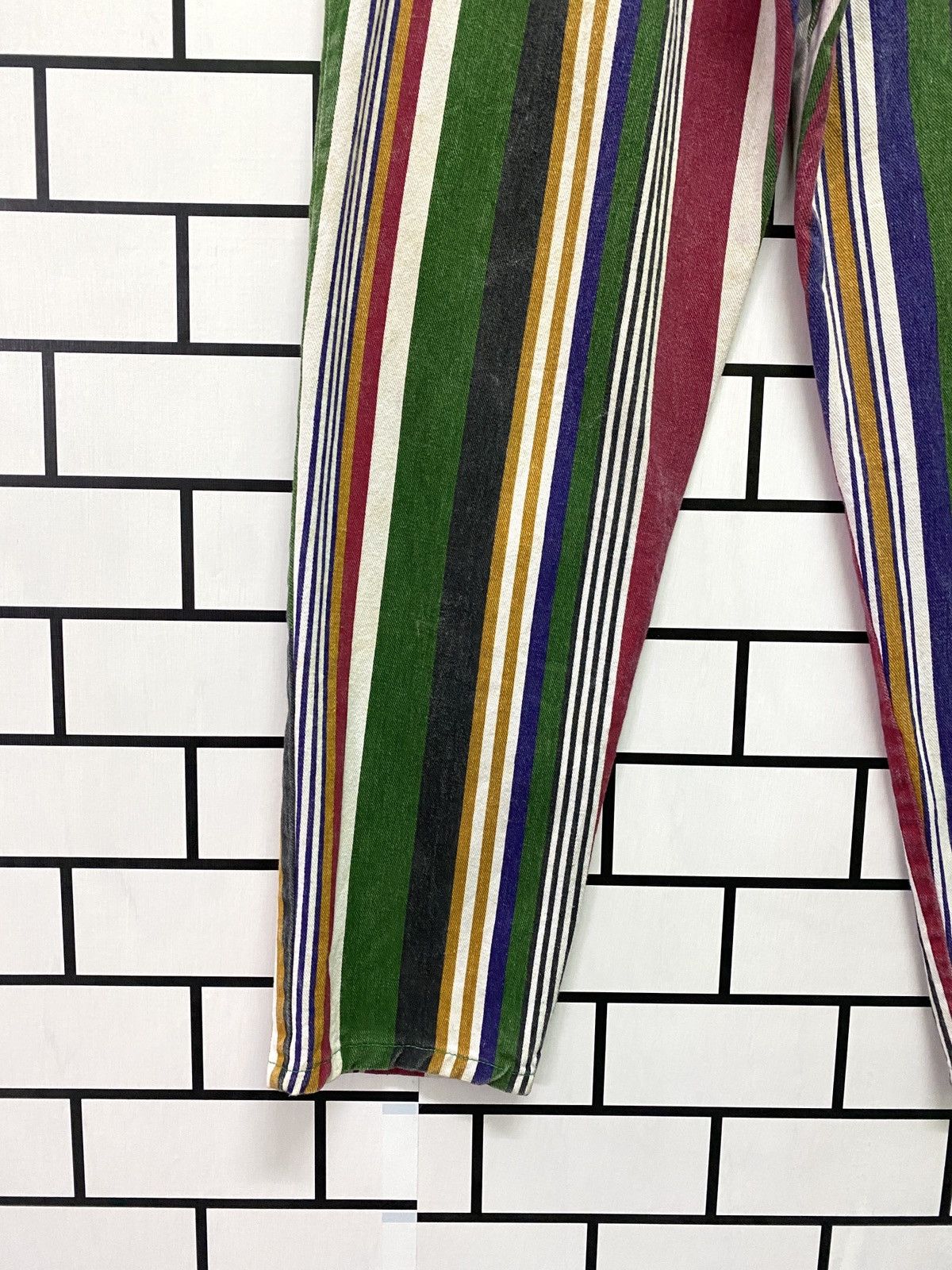 Vintage Striped Multicolour Baggy Pants - 15