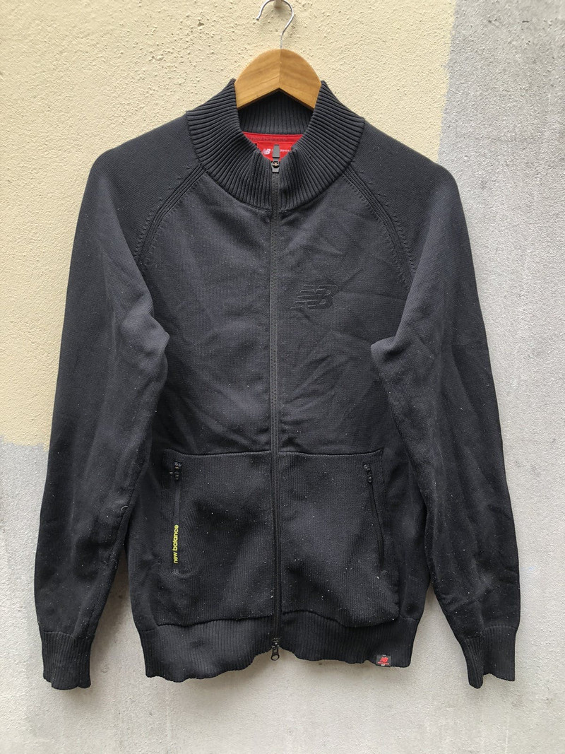 New Balance Golf Knit Zip up Black Sweaters - 1