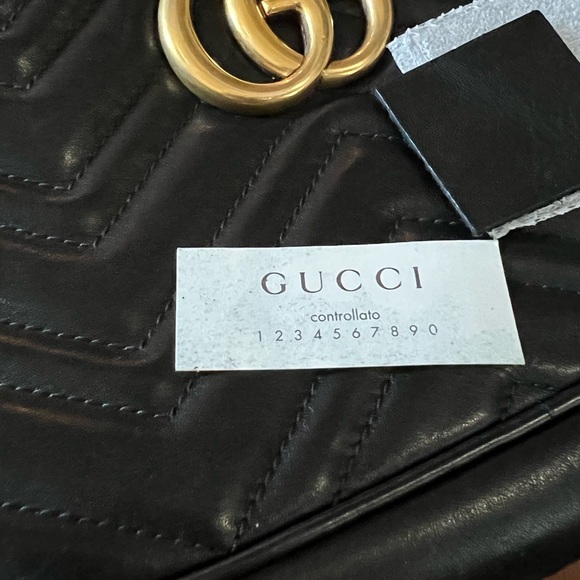 Gucci Marmont Small Crossbody Bag Black Leather - 14