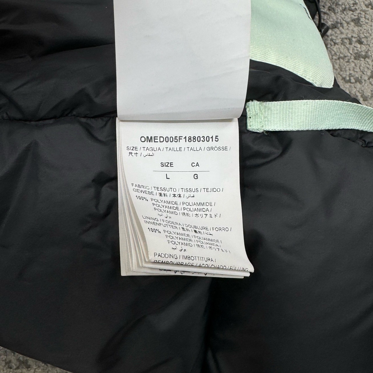 OFF WHITE OW slogan padded jacket - 6