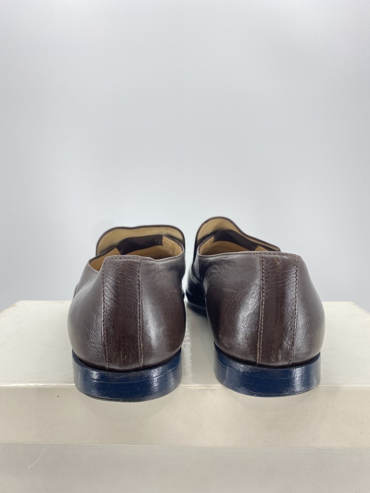 Brown Leather Loafers - 7